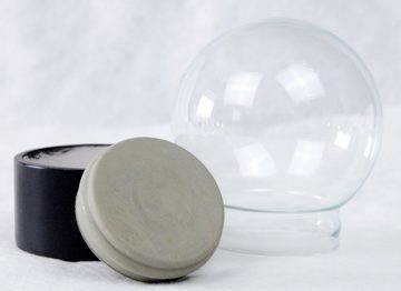 Snowglobe-for-you Schneekugel Schneekugel Bastelset Glas 100 mm breit schwarz rund