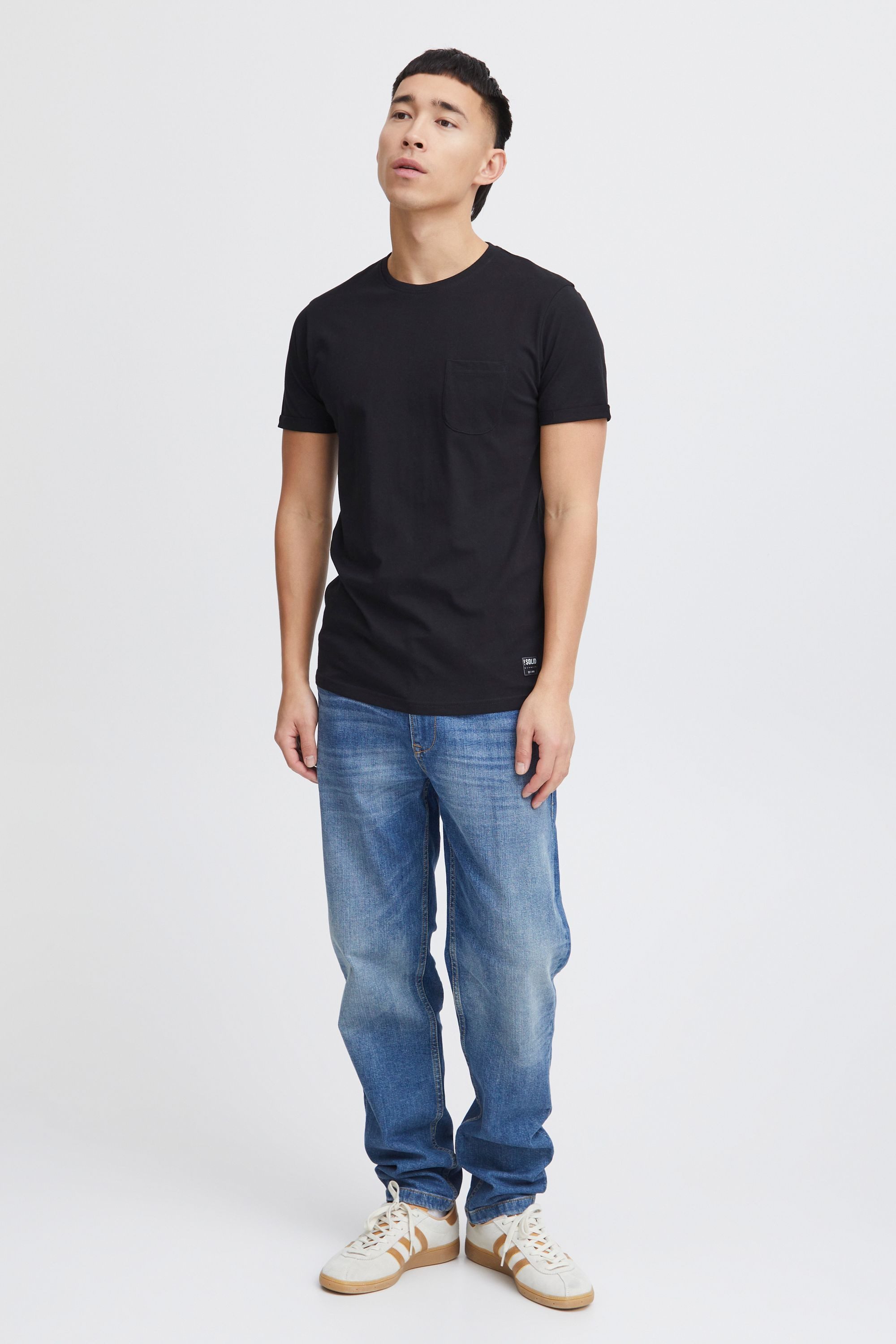 !Solid Rundhalsshirt SDBob Kurzarmshirt mit Brusttasche günstig online kaufen