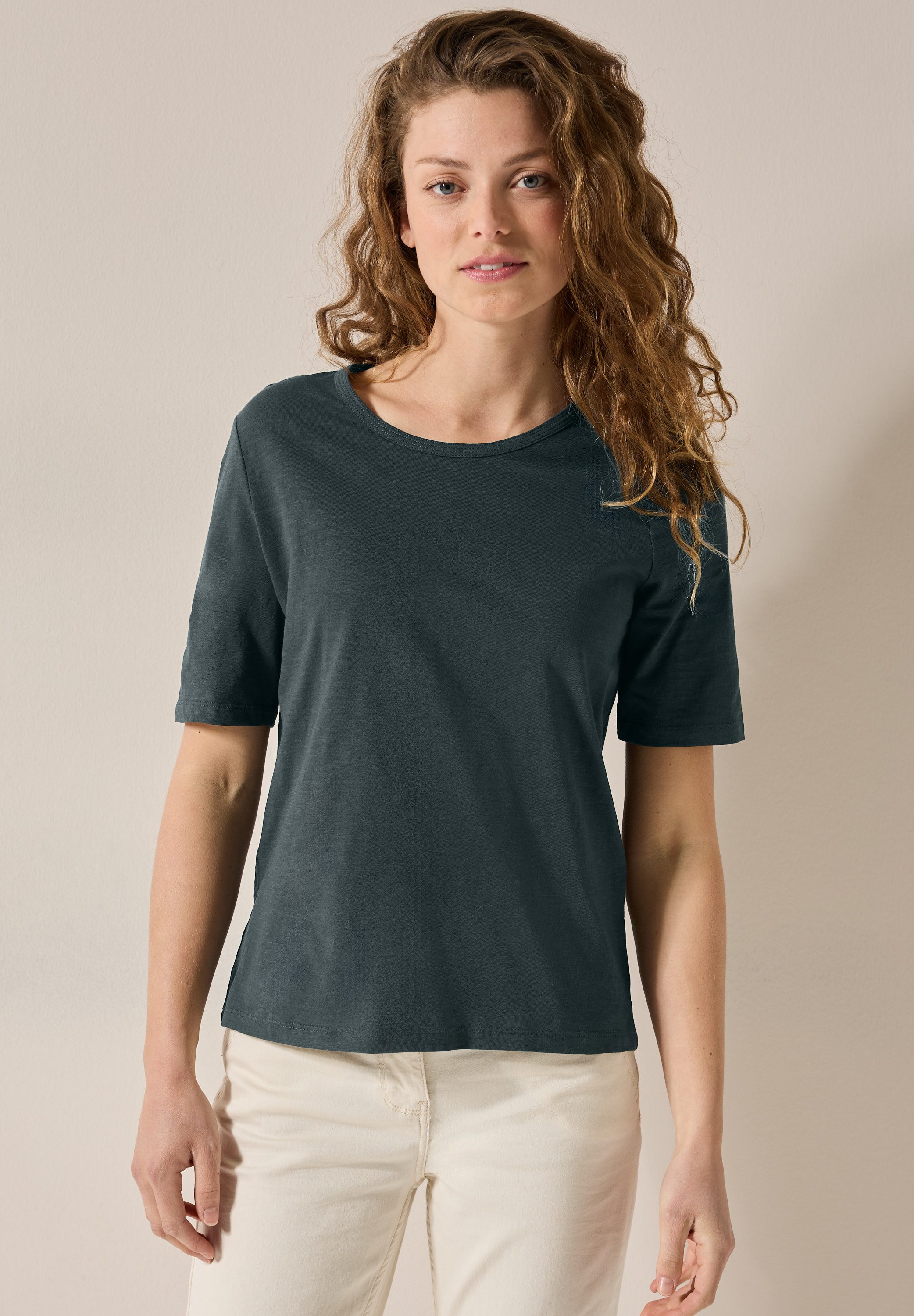 Cecil T-Shirt, aus reiner Baumwolle günstig online kaufen