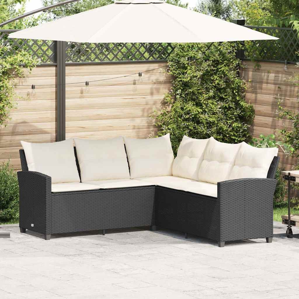 vidaXL Gartenlounge-Set L-förmiges Couchsofa mit Kissen günstig online kaufen