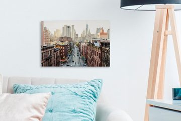 OneMillionCanvasses® Leinwandbild Die Straßen von New York, (1 St), Wandbild Leinwandbilder, Aufhängefertig, Wanddeko, 30x20 cm