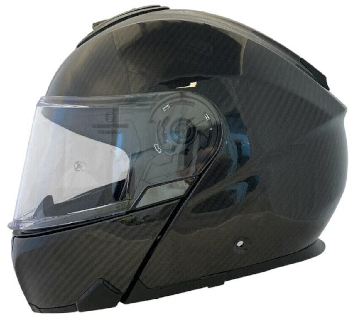 Apex Motorradhelm MC500 Carbon Klapphelm, Vorbereitet Für Kommunikationssystem,notfallsystem-polsterung (eq