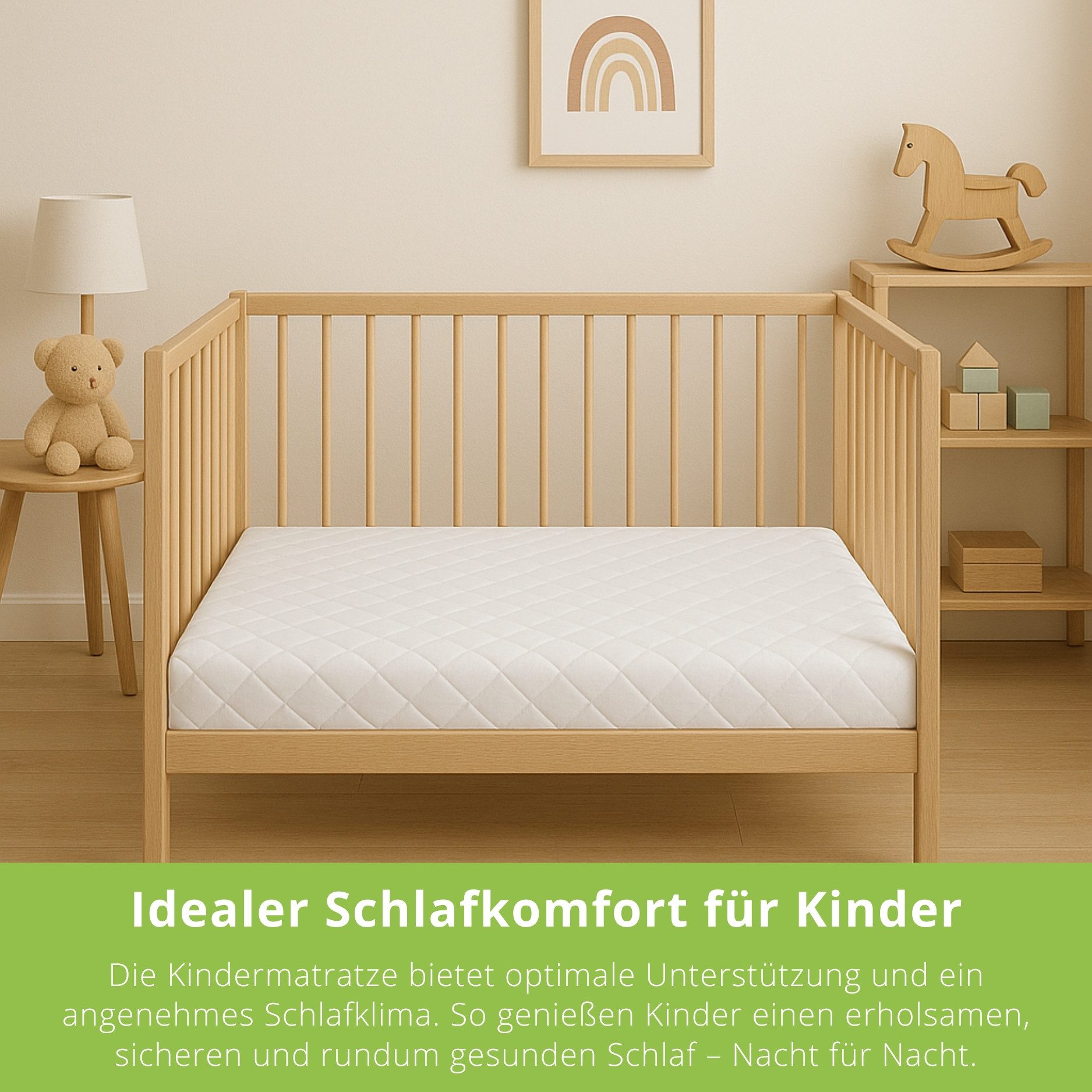 Babymatratze Little Dreams, Bodyprotect, 9 cm hoch, Made in EU – Bild 2 von 5