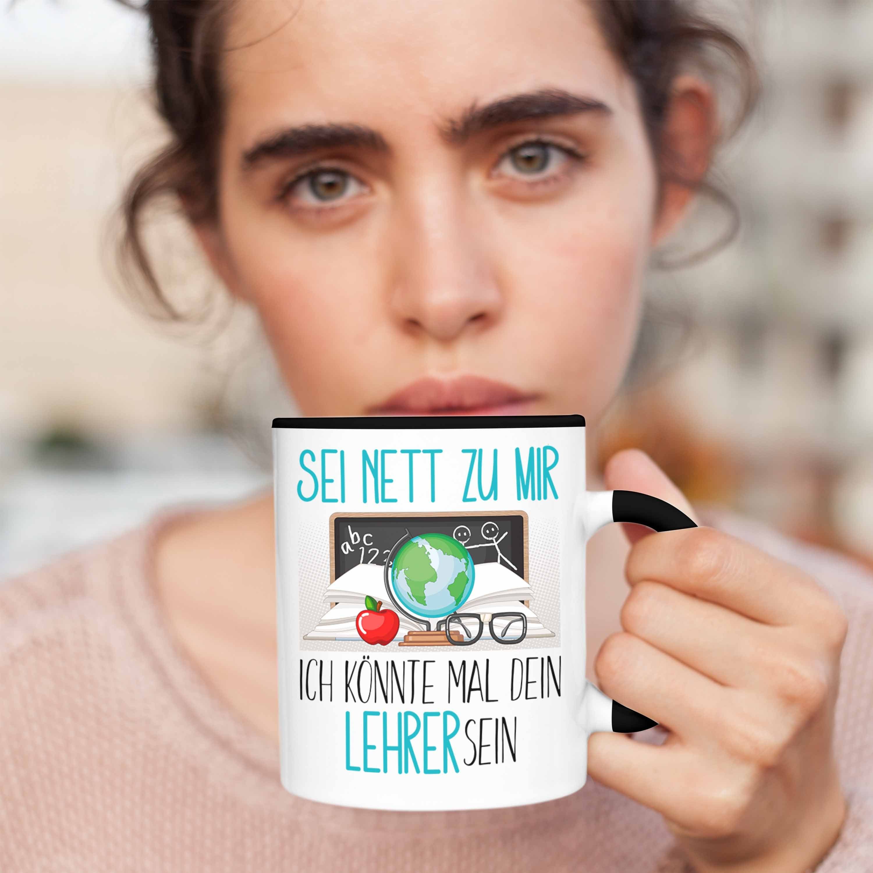 Lehrer Tasse Studium Schwarz Geschenk Trendation Lehramt Tasse Nett Geschenkidee Ausbildung Sei