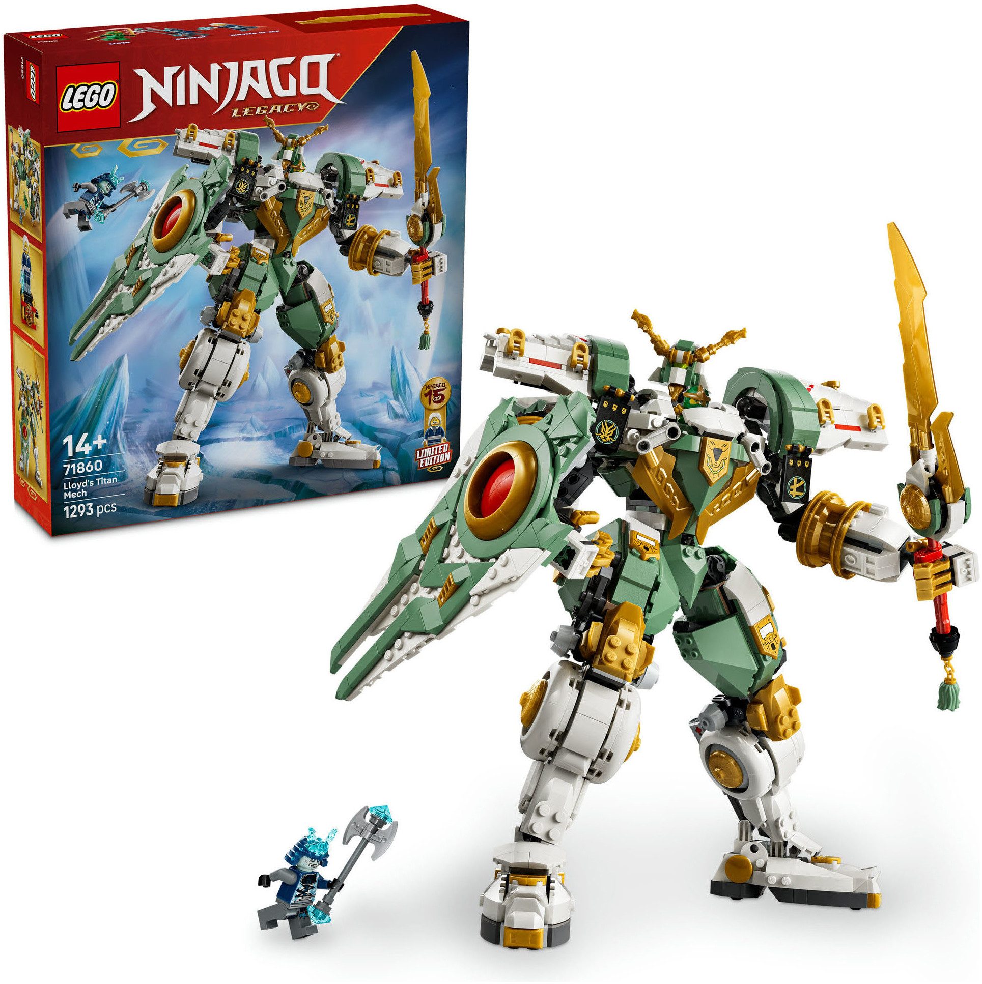 LEGO® 15-jähriges Jubiläum: Lloyds Titan-Mech (71860), LEGO Ninjago Konstruktionsspielsteine, (1293 St)