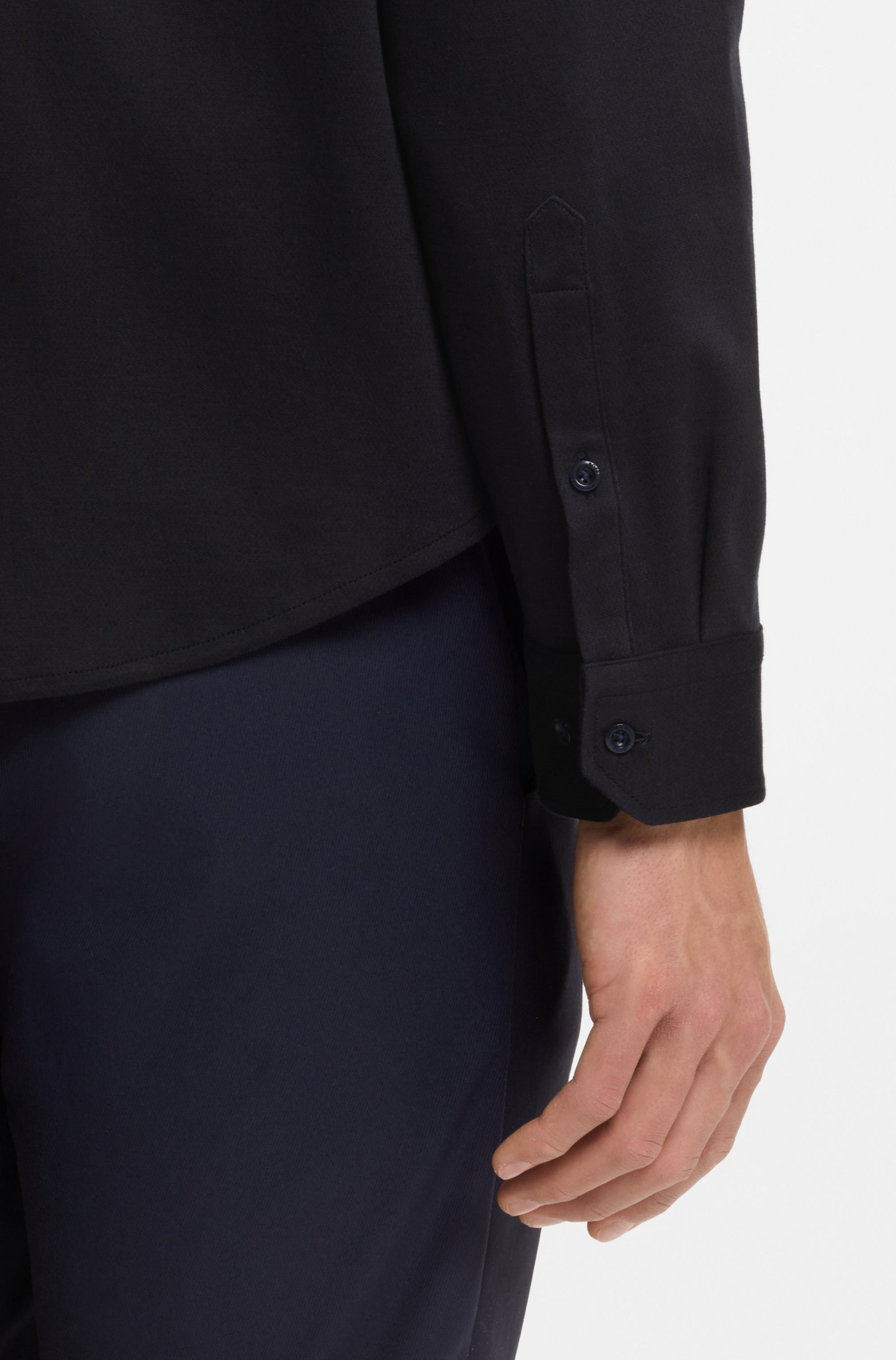 BOSS GREEN Langarmhemd B MOTION L mit Logo-Druck