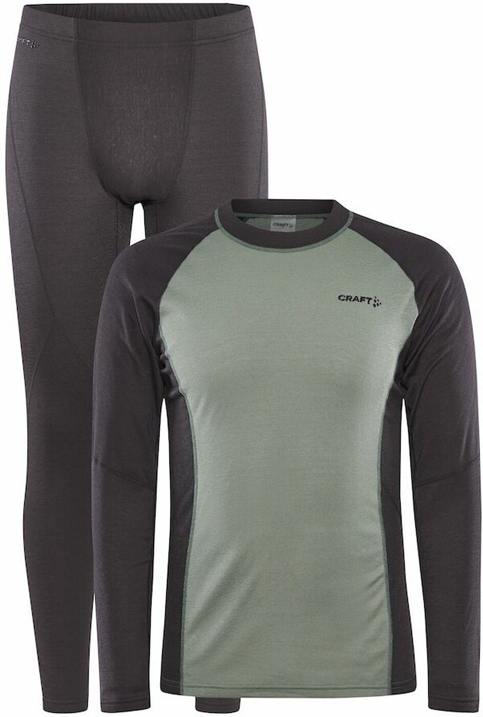 Craft Lange Unterhose CORE Warm 992626 SLATE-THYME Baselayer M Set