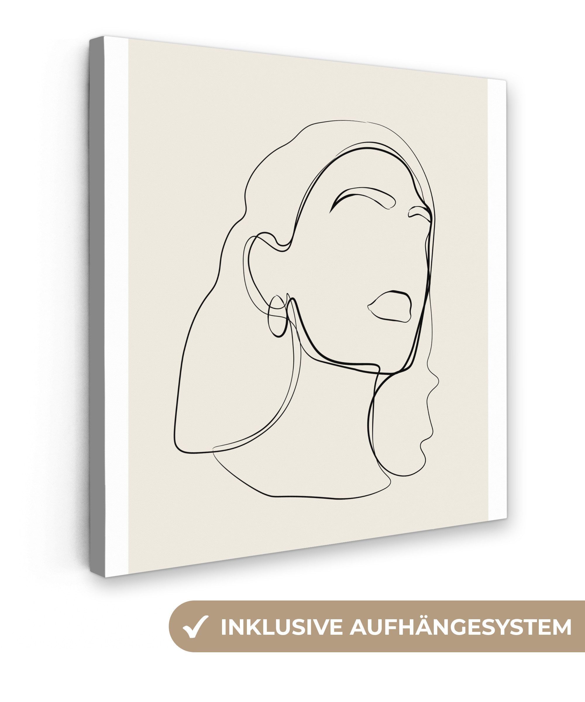OneMillionCanvasses® Leinwandbild Frauen - Linienkunst - günstig online kaufen