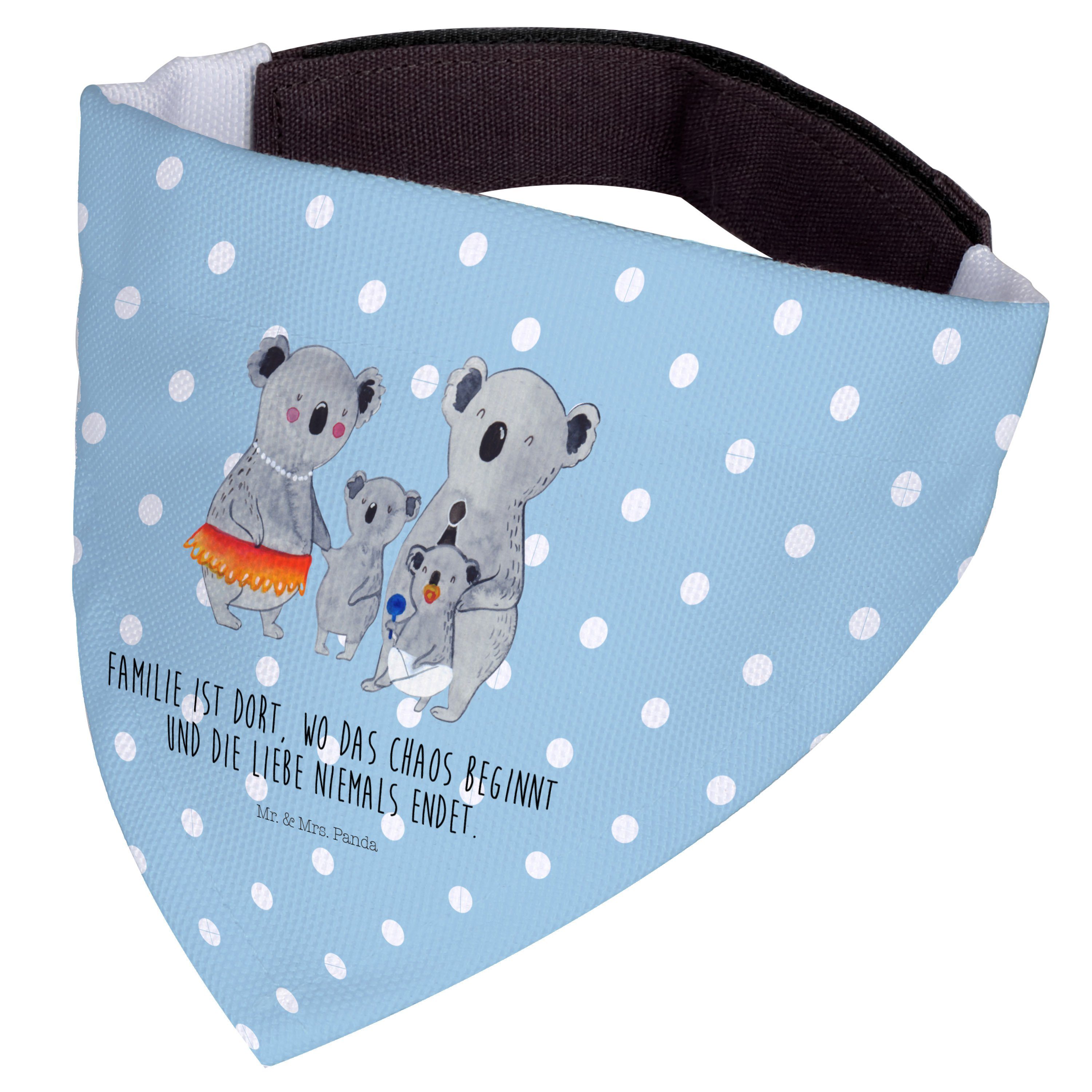 Thumbnail - Mr. & Mrs. Panda Hundefliege Koala Familie - Blau Pastell - Geschenk, Geschwister, Mama, mittelgro, Polyester, Modisch u...