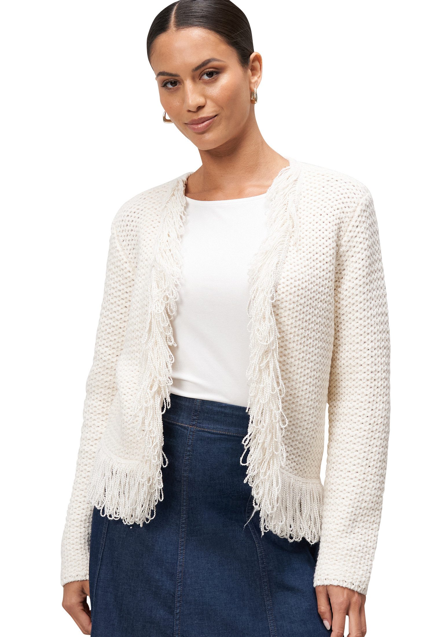 Zero Strickjacke zero Damen Strickjacke mit günstig online kaufen