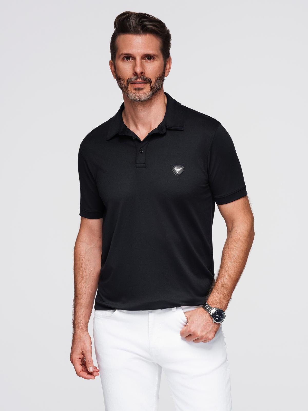 Poloshirt Polohemd aus elastischem Stoff