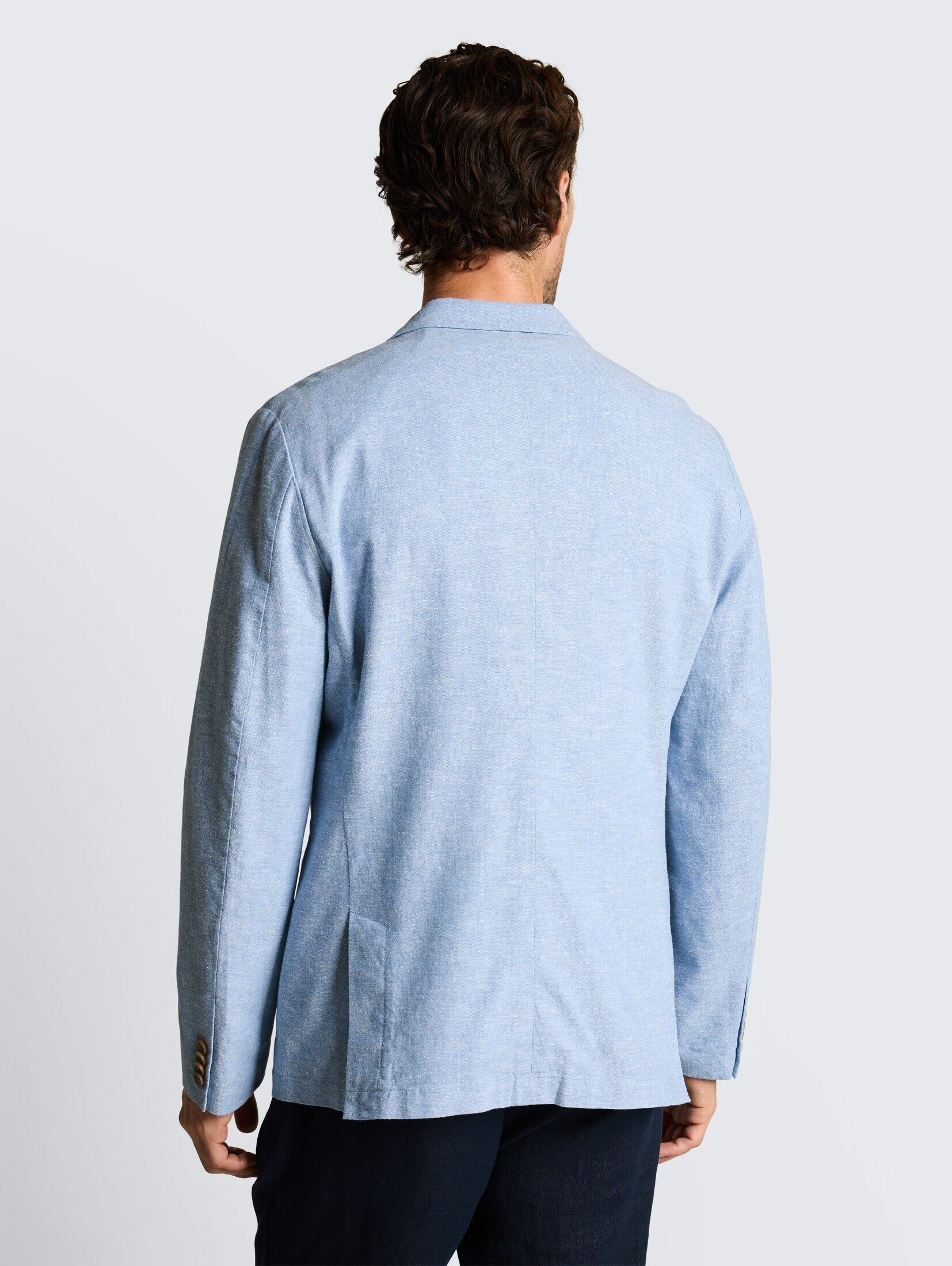 TOM TAILOR Sakko Blazer Sakko mit Leinenanteil