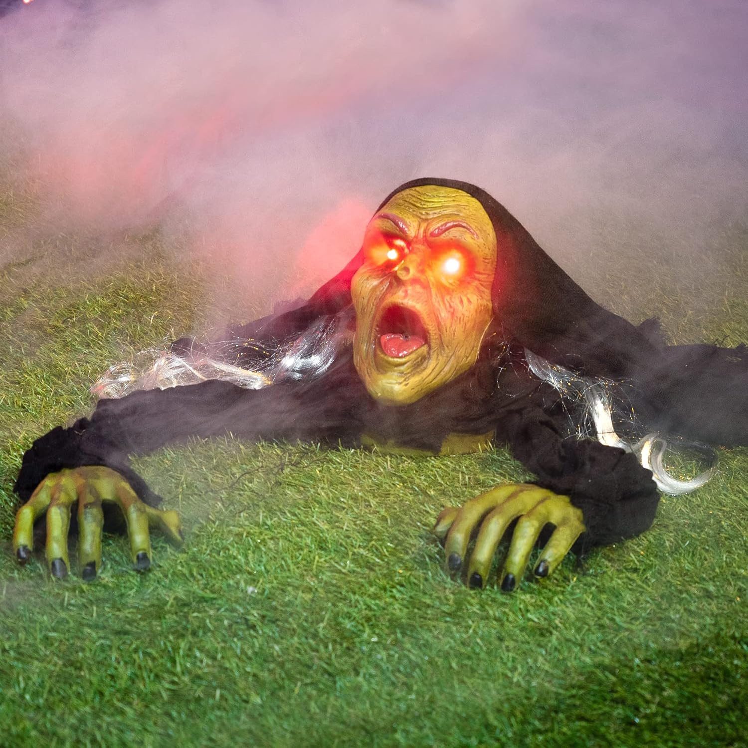 JOYIN Dekofigur JOYIN Zombie Bodendurchbrecher mit Geräusch & blinkenden Augen Deko