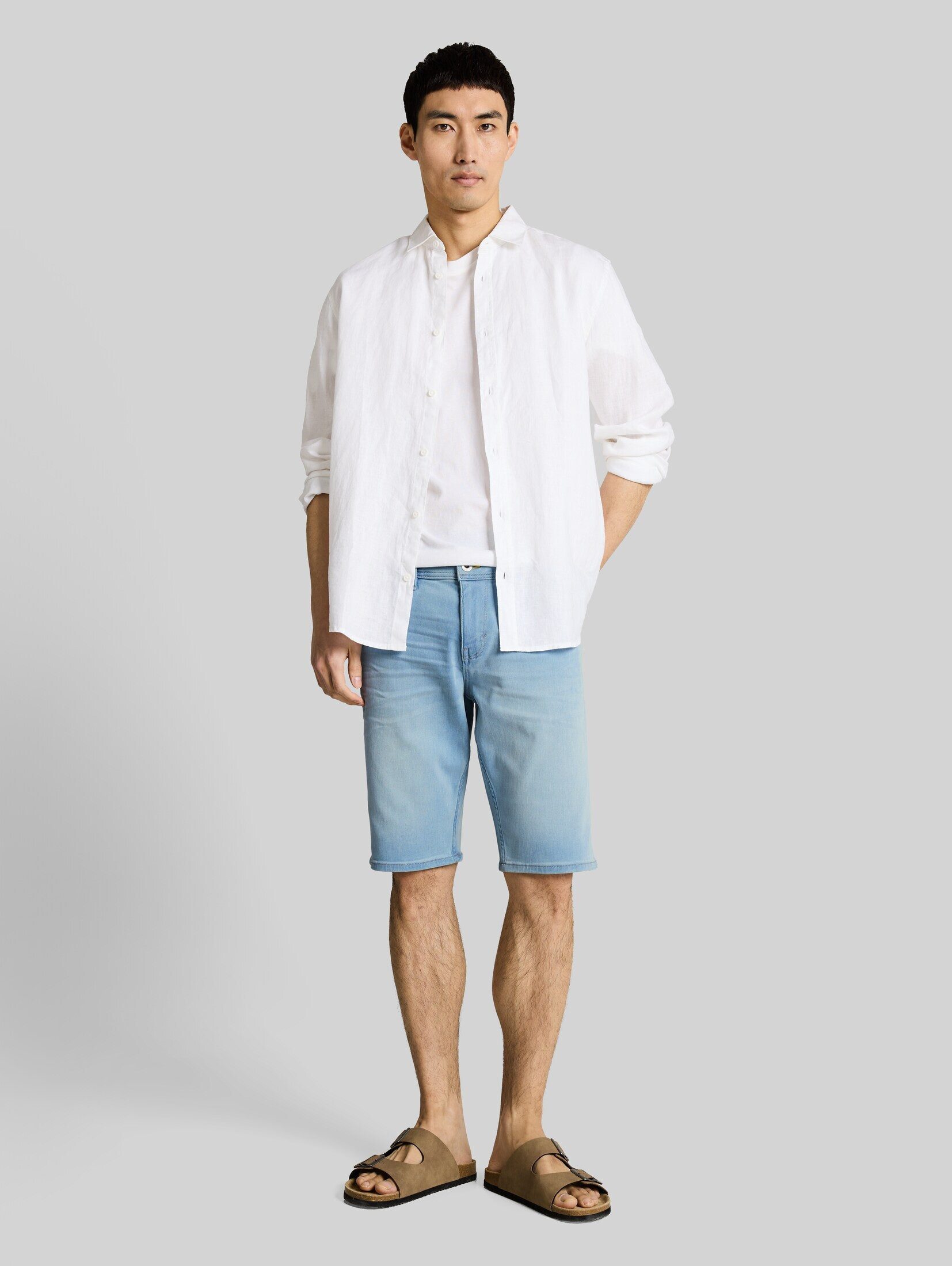TOM TAILOR Bermudas Jeanshosen TTJOSH REGULAR SLIM Jeans Shorts mit Superstretch