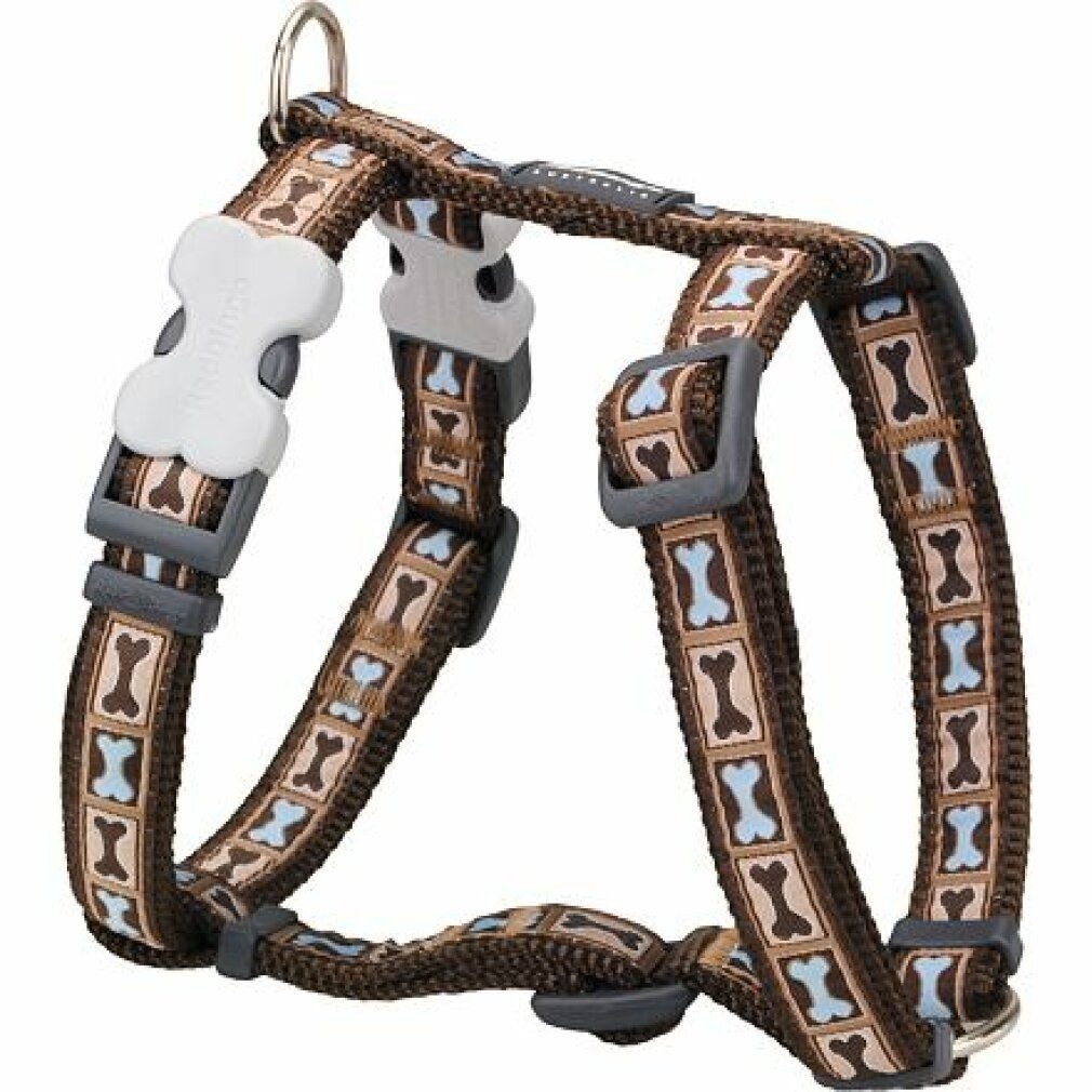 Red Dingo Hunde-Geschirr Harness RD 25 mm x 56-80 cm - Bone Yard