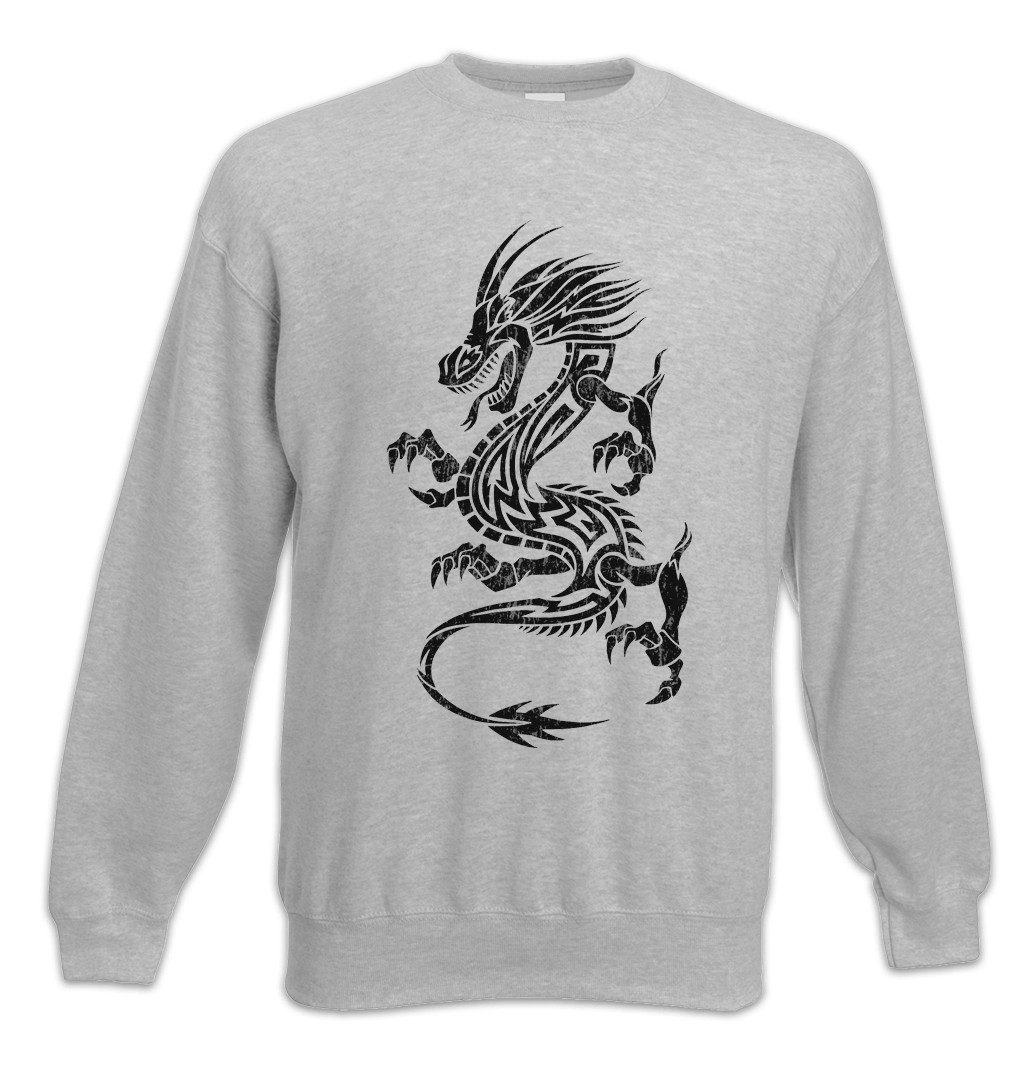 Sweatshirt Tribal Chinese Dragon I Sweatshirt Drache Drachen China Maske Mask
