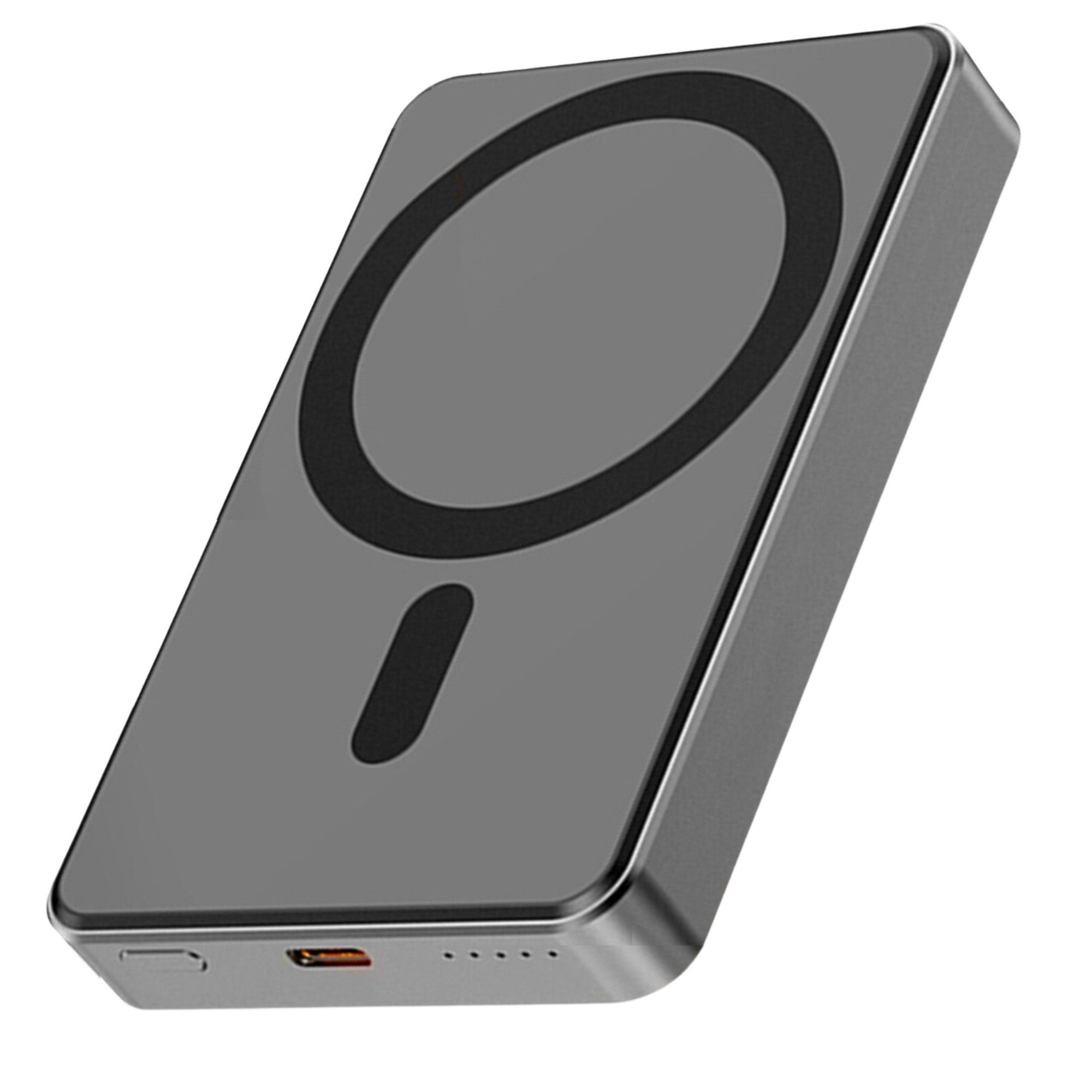 S&T Design Magnetisch Powerbank Magsafe kompatibel Kabellos Powerbank Externer Akku PB 10000 mAh (12, V V), für iPhone Wireless LED Anzeige Schnellladefunktion