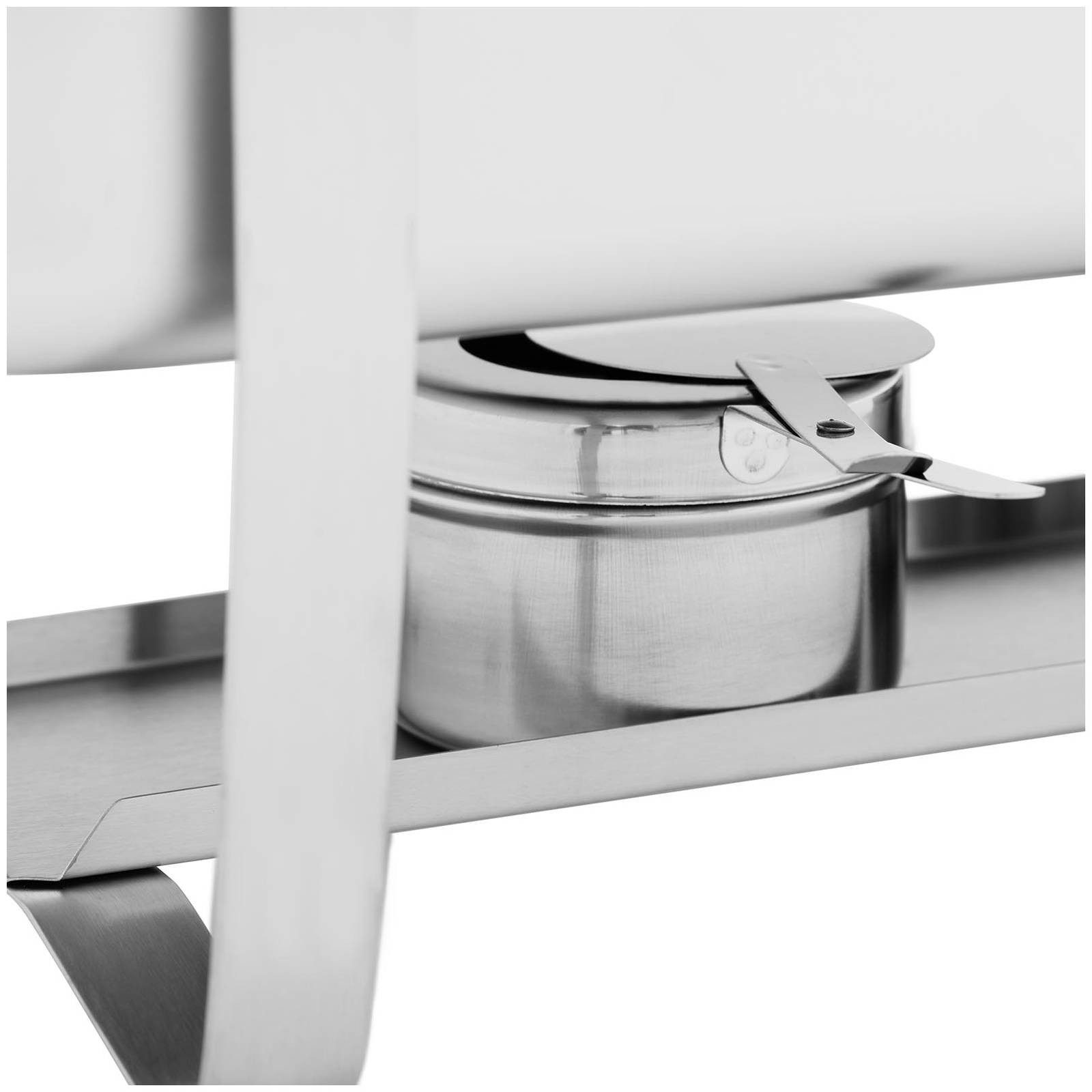Royal Catering Speisenwärmer Chafing Dish Set 2 x 8L inkl. GN 1/1 + 1/2 + 2x 1/4 Warmhaltebehälter