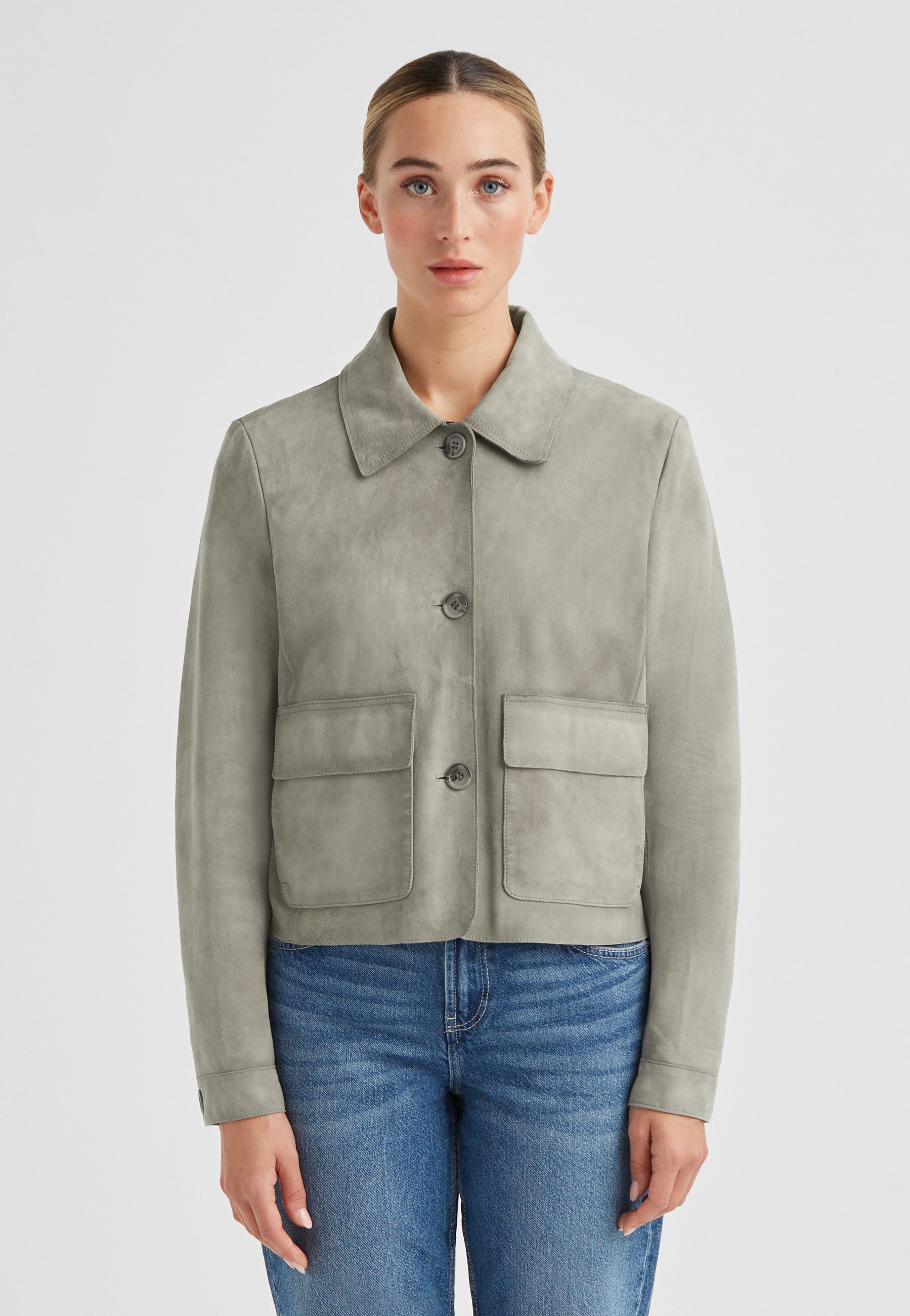 Milestone Lederjacke MSFelipa Damen Bikerjacke Jacke Leder normale Passform