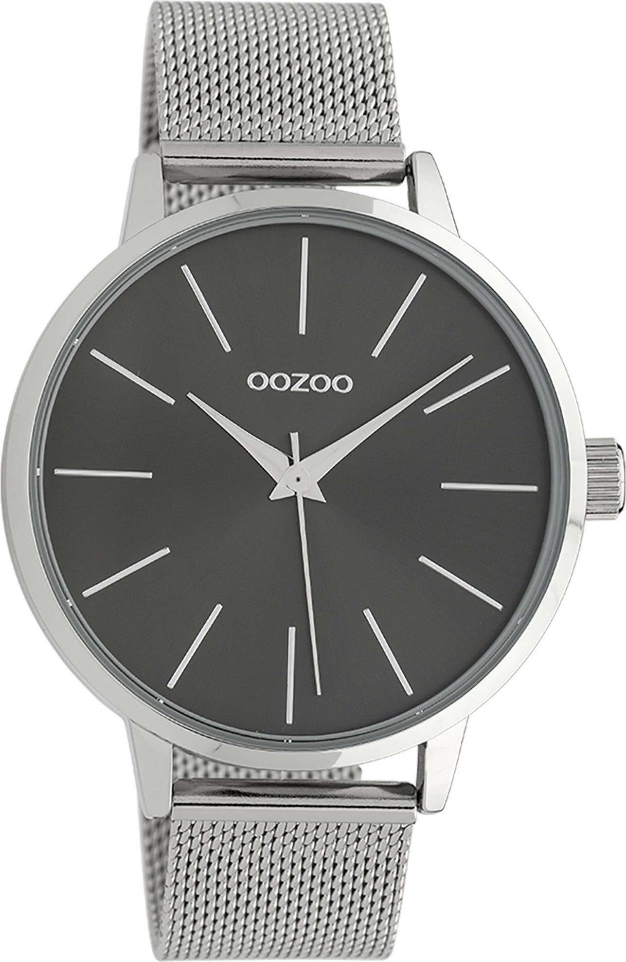 OOZOO Quarzuhr Oozoo Damen Armbanduhr Timepieces Analog, (Analoguhr), Damenuhr rund, groß (ca. 45mm) Metallarmband, Fashion-Style