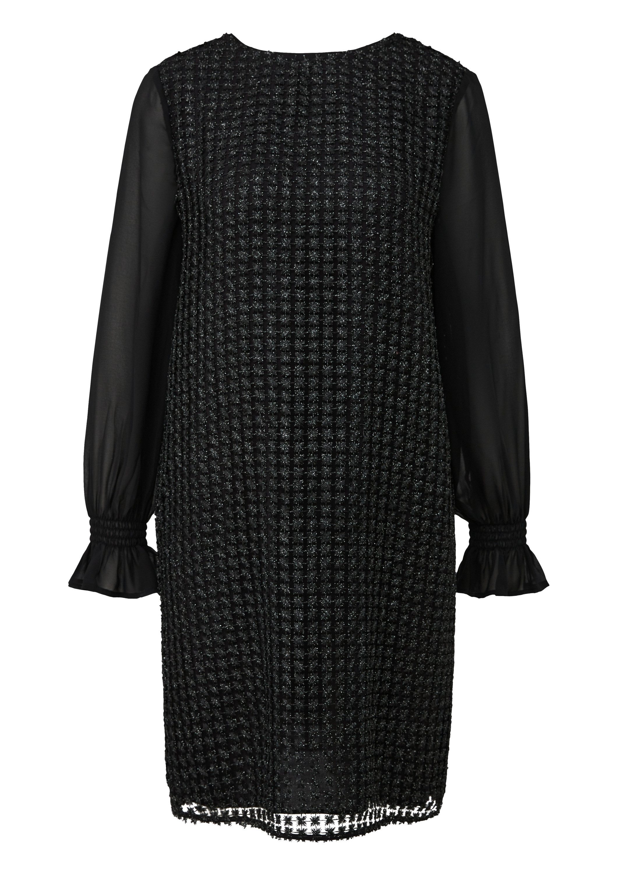 s.Oliver Minikleid Kleid Langarm-Kleid aus Spitze mit Glitzergarn