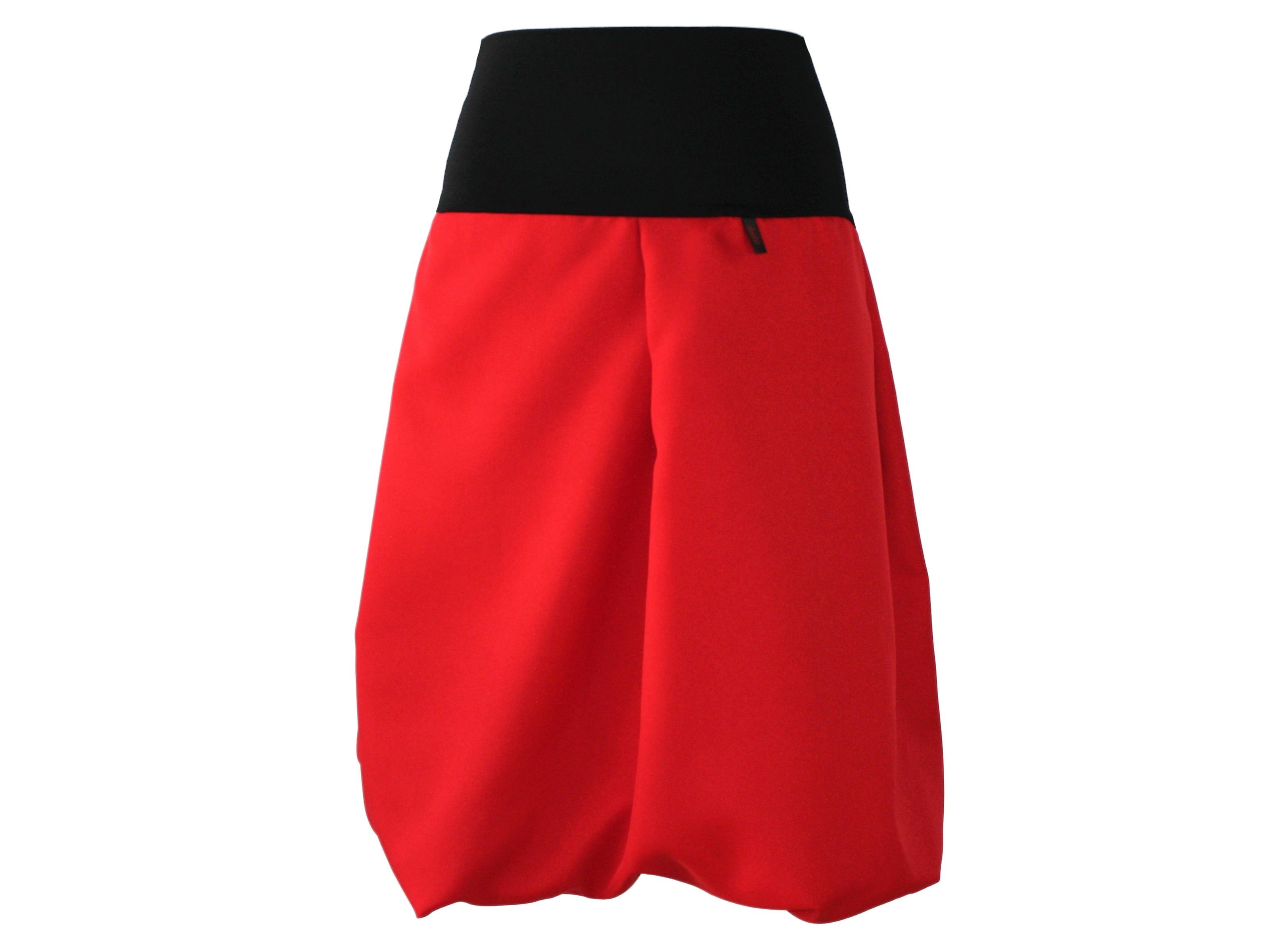 dunkle design Ballonrock 65cm Rot Weinrot Pink Rosa elastischer Bund günstig online kaufen