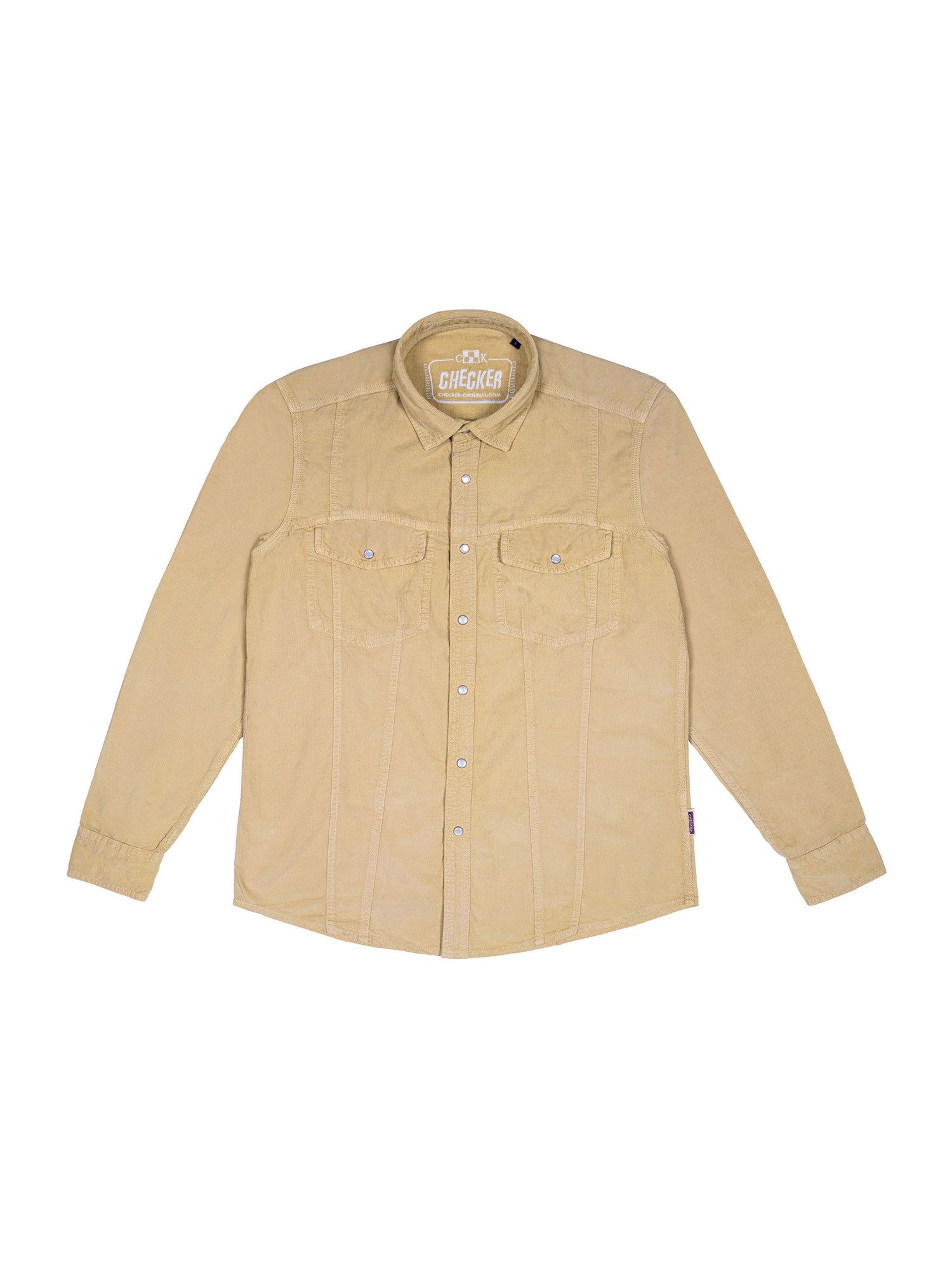 Checker Langarmhemd Dynasty Cord bluse longsleeve günstig online kaufen