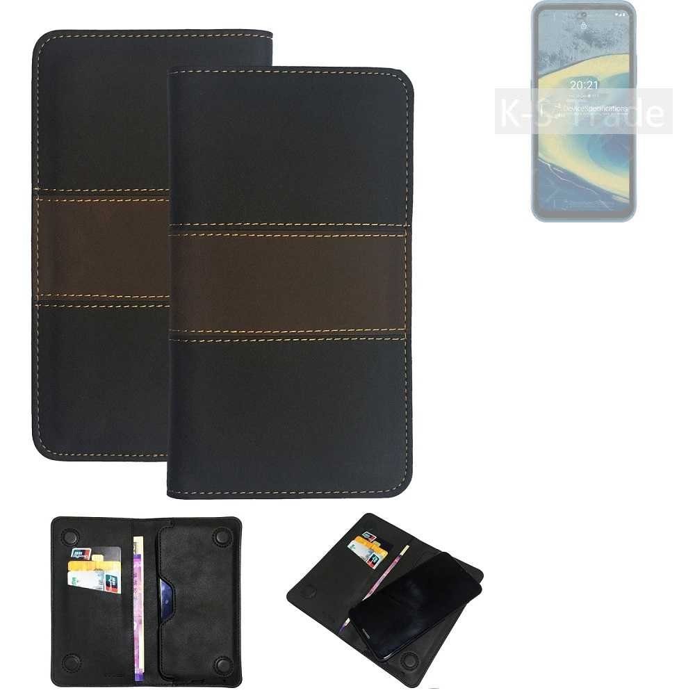 K-S-Trade Handyhülle für Nokia XR20, Hülle Handyhülle Schutzhülle Walletcase Bookstyle Tasche Schutz