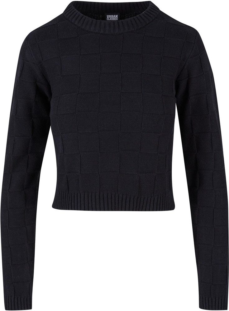 Rundhalspullover Ladies Check Knit Sweater