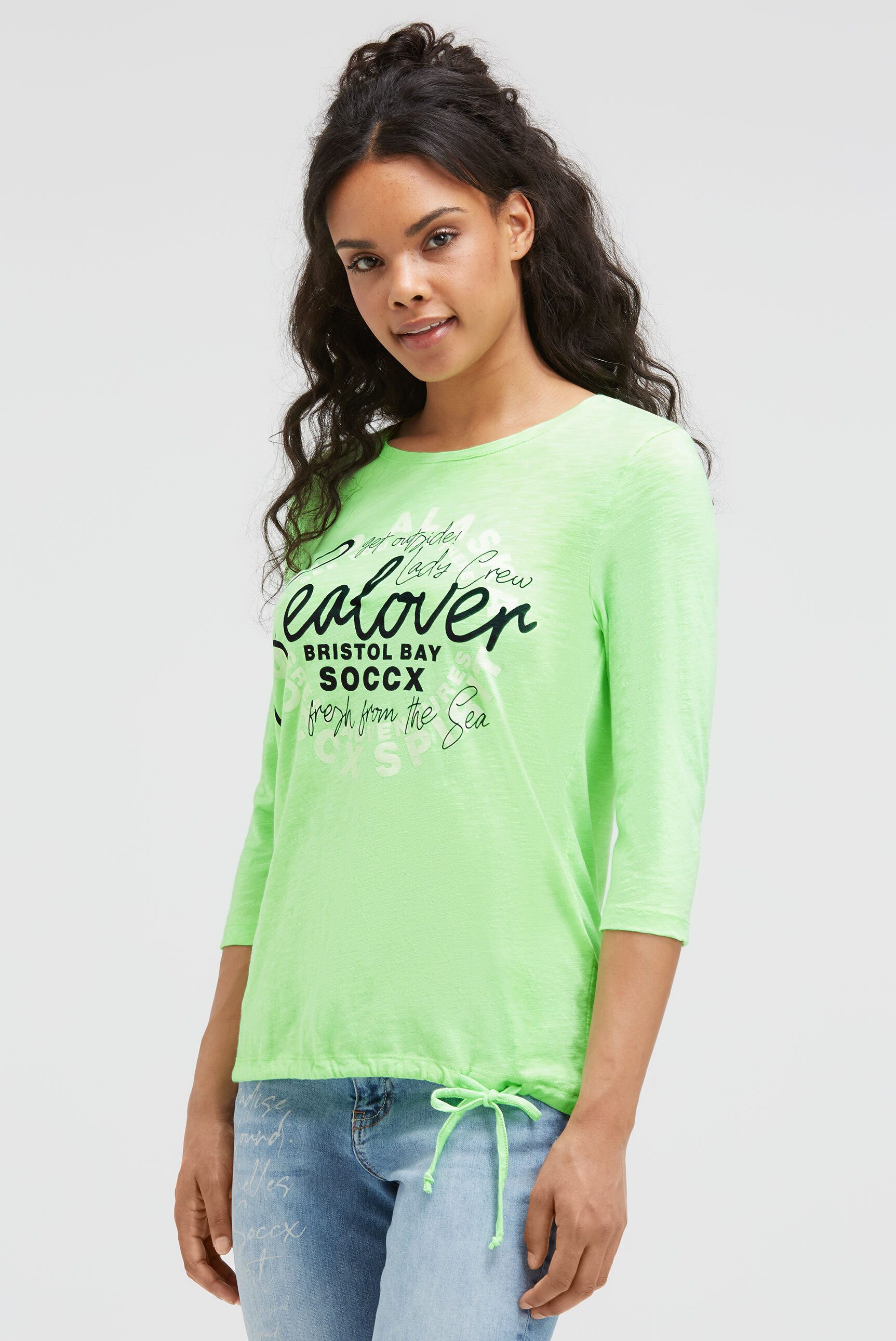 SOCCX Rundhalsshirt mit Baumwolle