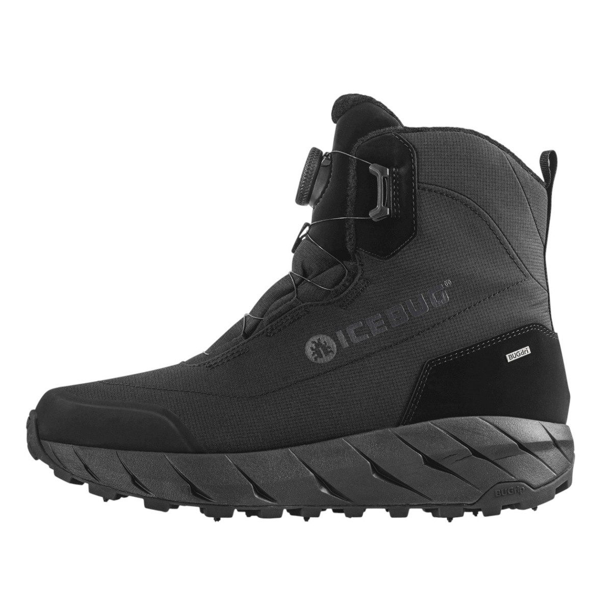 Icebug Alne BUGrip (BOA-Schnürsystem, wasserdicht, mit Spikes) schwarz Herren Winterstiefel