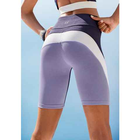 LASCANA ACTIVE Radlerhose -Sporthose mit breitem V-Bündchen