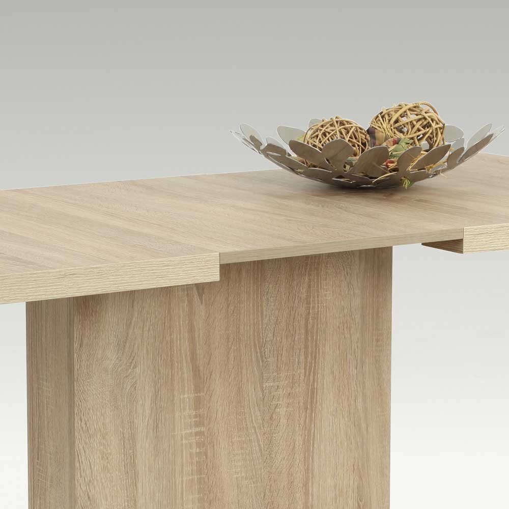 Pharao24 Säulen-Esstisch Estelany, ausziehbar