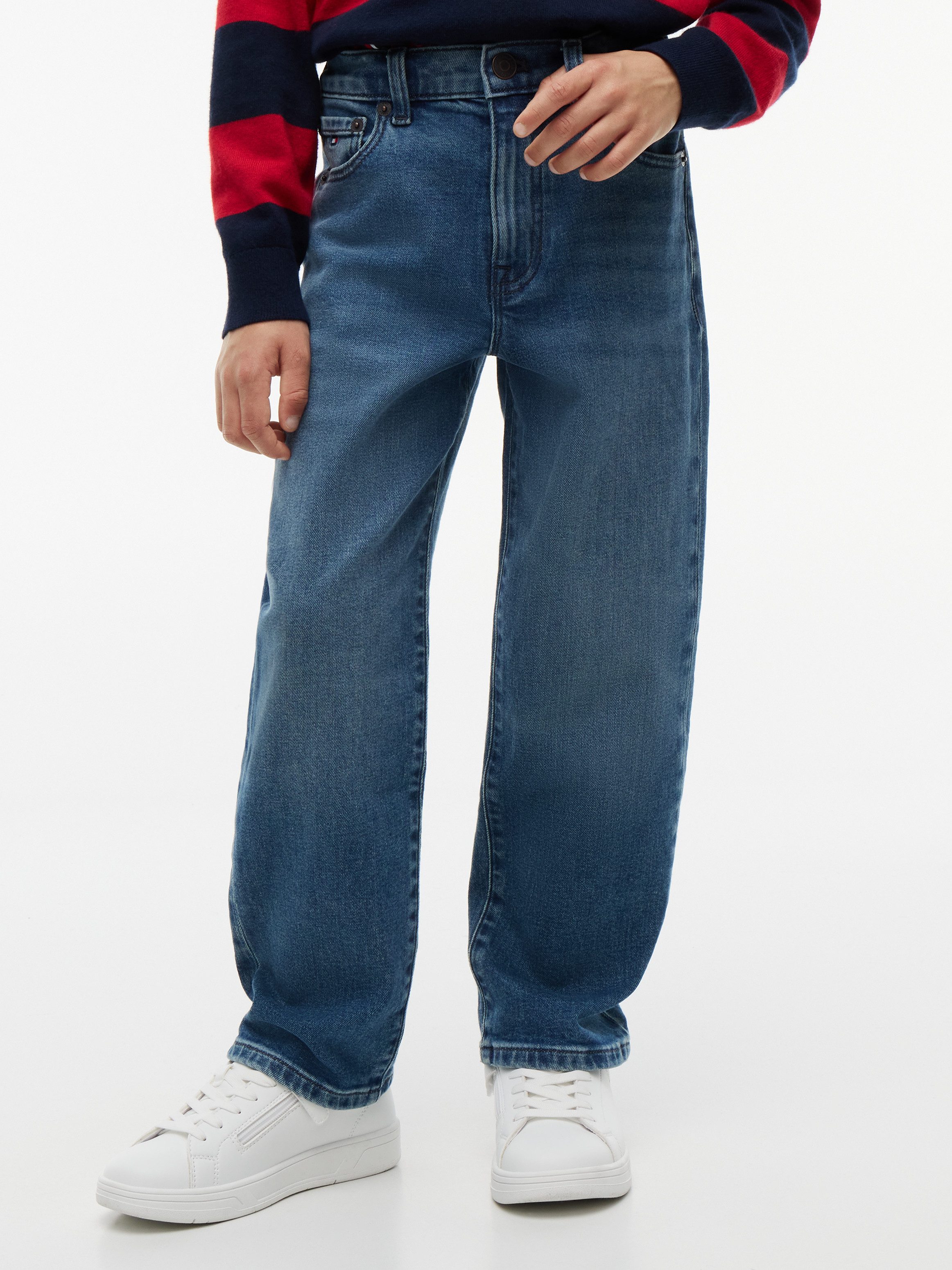 Tommy Hilfiger 5-Pocket-Jeans Relaxed Fit, Stretch-Denim, Kinder bis 16 Jahre