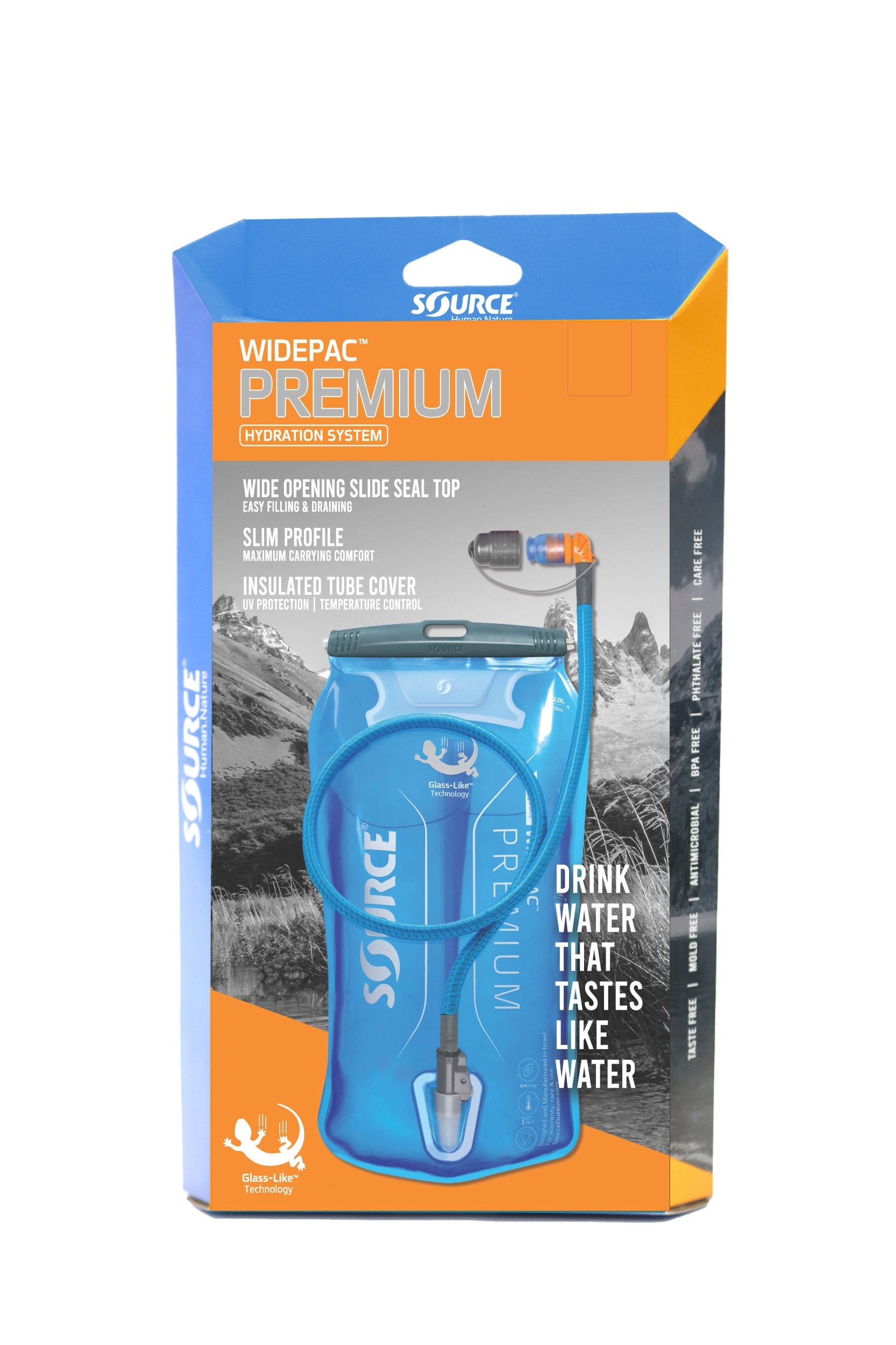 Source Trinkblase Widepac Premium 2L Trinkblase Alpine Blue