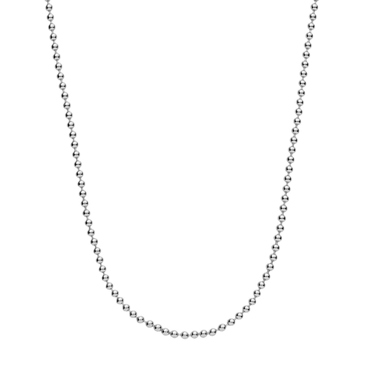 XENOX Kette ohne Anhänger Kugel-Halskette Damen Basic Sterlingsilber 45 cm KBA019/45