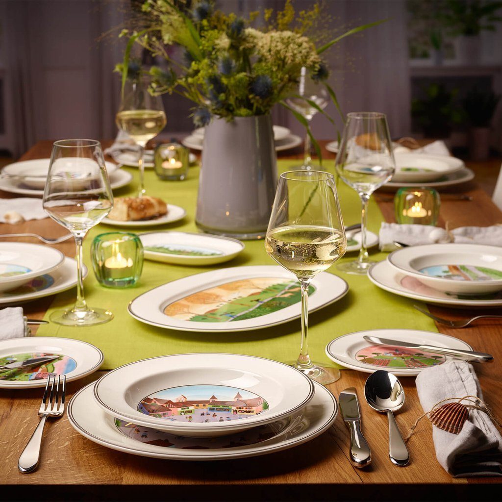 Villeroy & Boch Suppenteller DesignNaif Suppenteller, (1 St), Premium Porcelain, mikrow.- & spülm.sicher, Made in Germany
