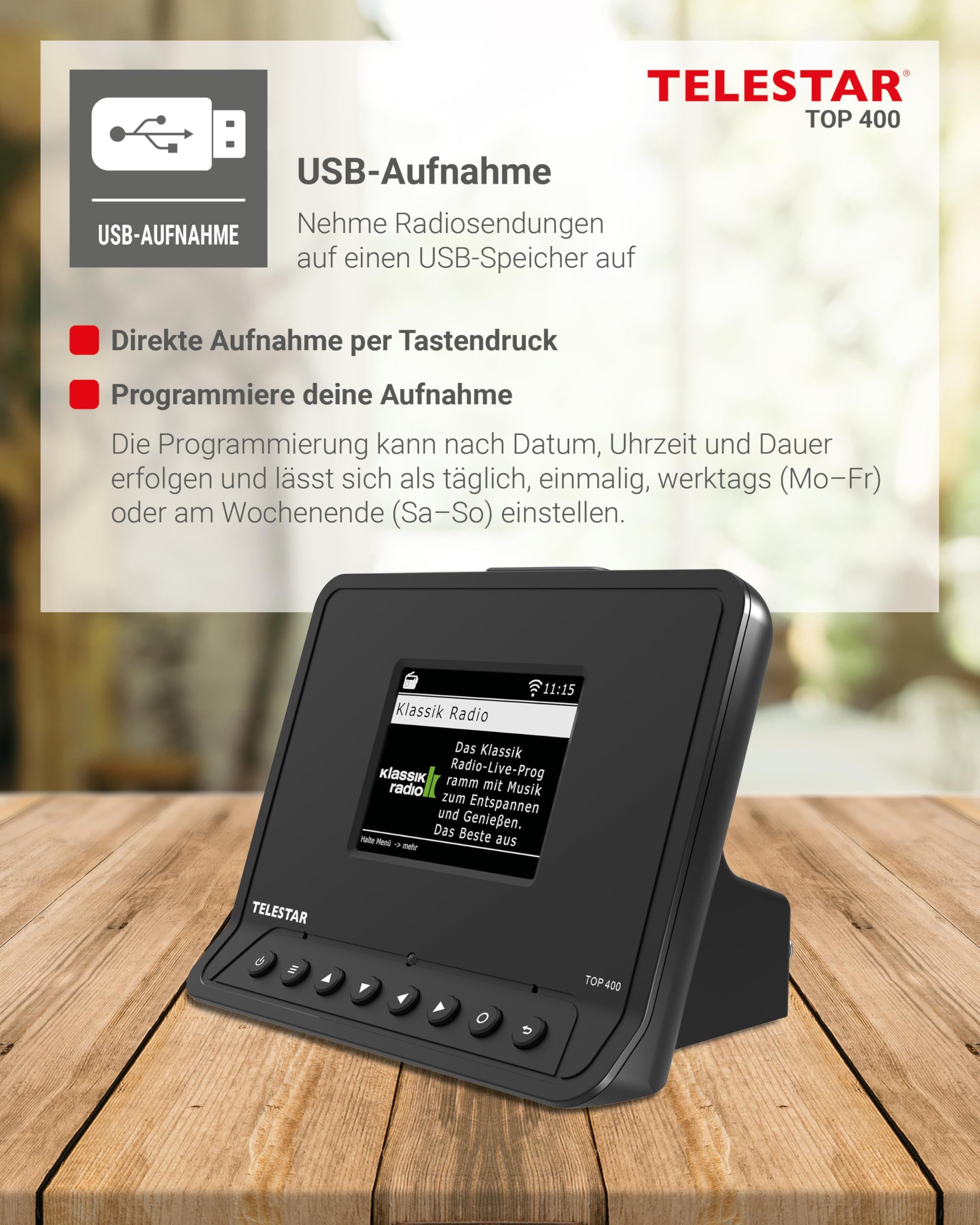 TELESTAR TOP 400 Radio (DAB+ Radioadapter für Stereoanlagen)