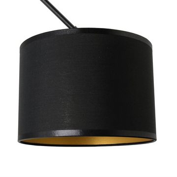 Licht-Erlebnisse Wandleuchte VIPER, ohne Leuchtmittel, Wandlampe mit Schalter Metall Schwarz Gold flexibel E14 Lampe