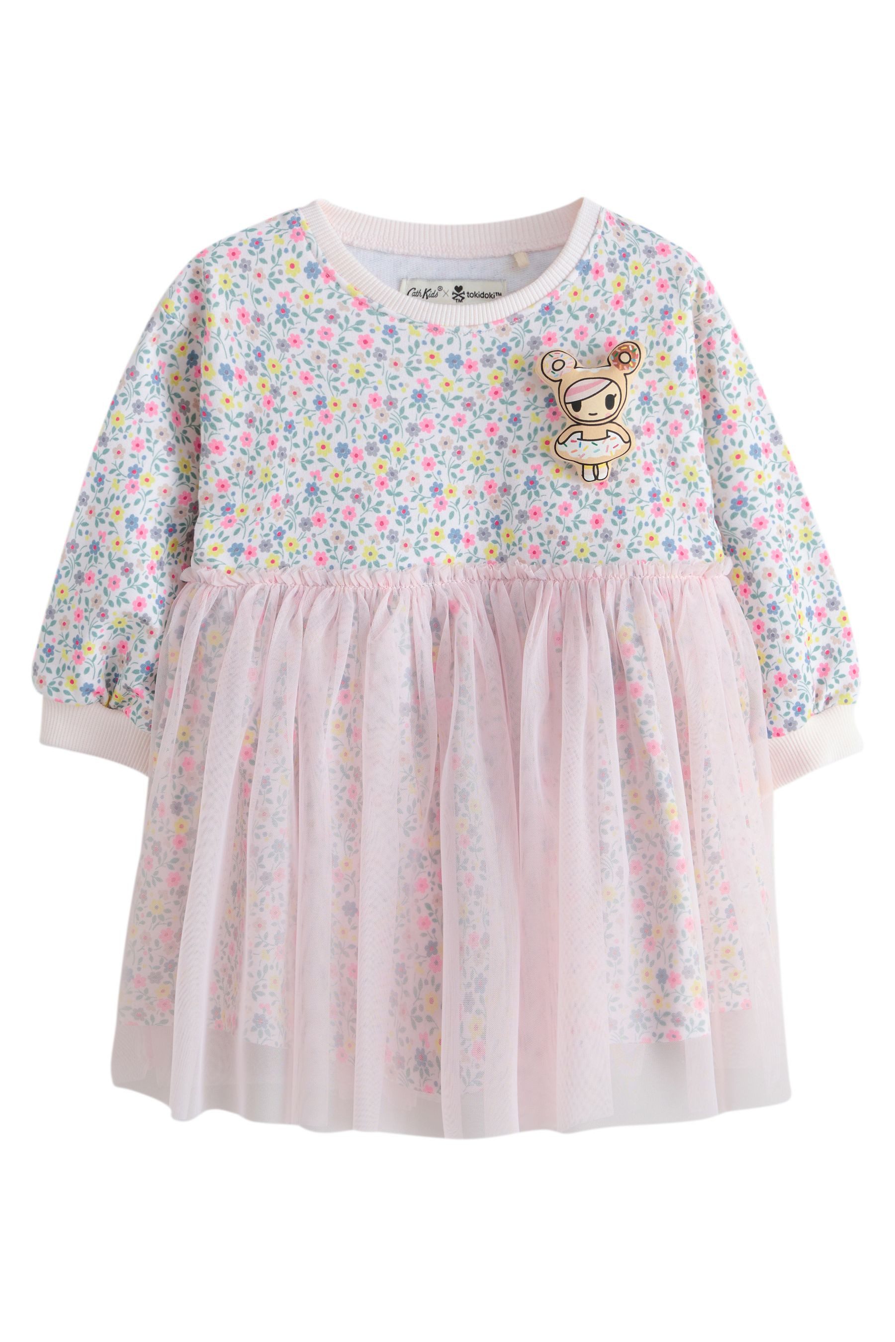Tüllkleid Cath Kidston Sweatshirtkleid mit Mesh