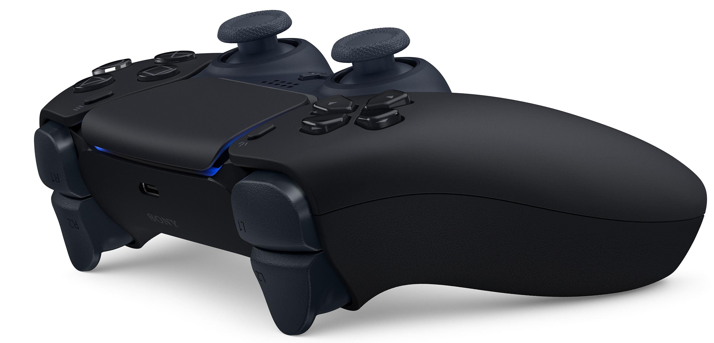 Sony DualSense Wireless-Controller Midnight Black DualSense Wireless-Controller (Haptisches Feedback, dynamische Trigger-Effekte, Create-Taste)
