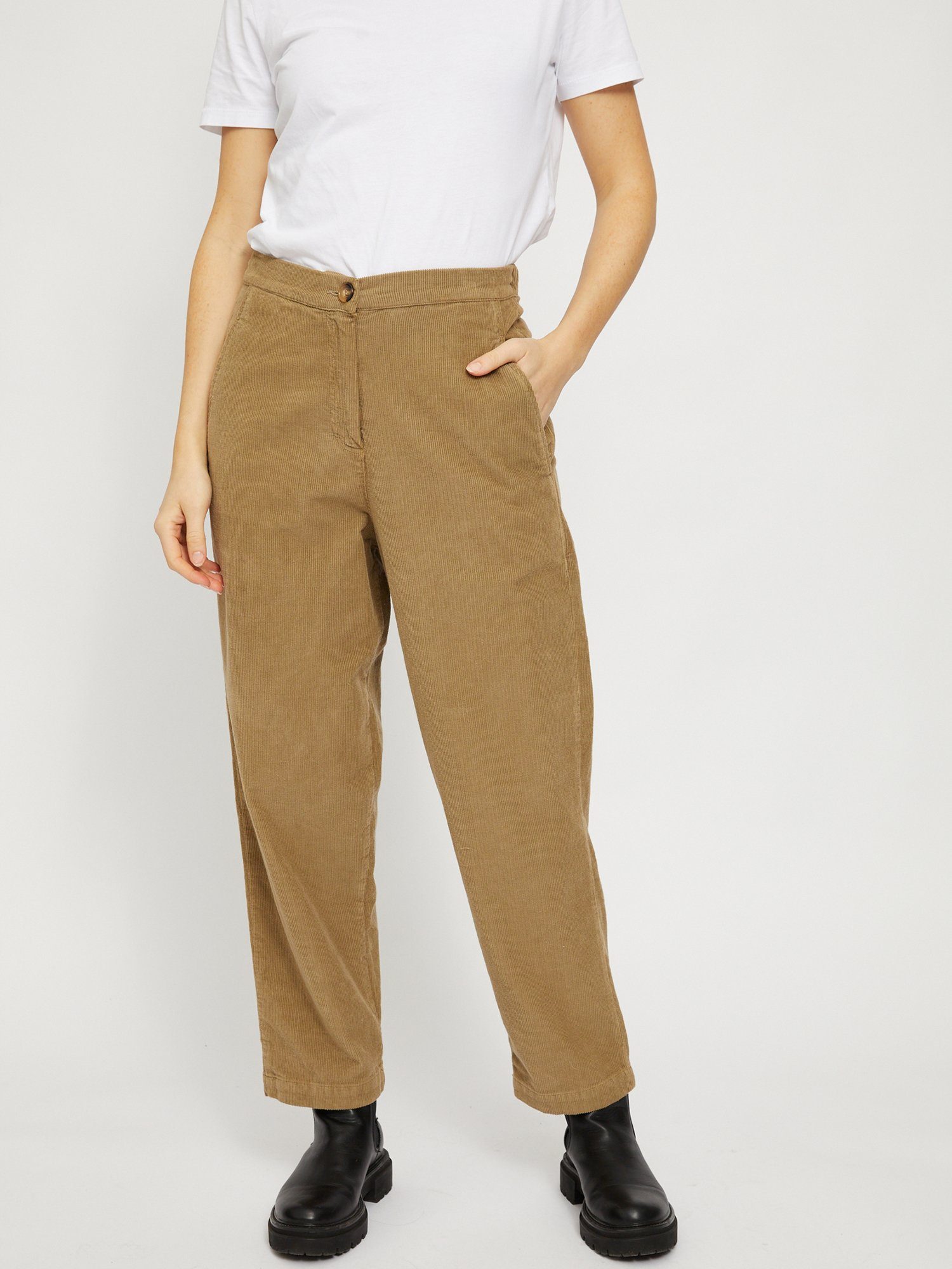 Cordhose MAZINE gerippt Pants Sanjo clay