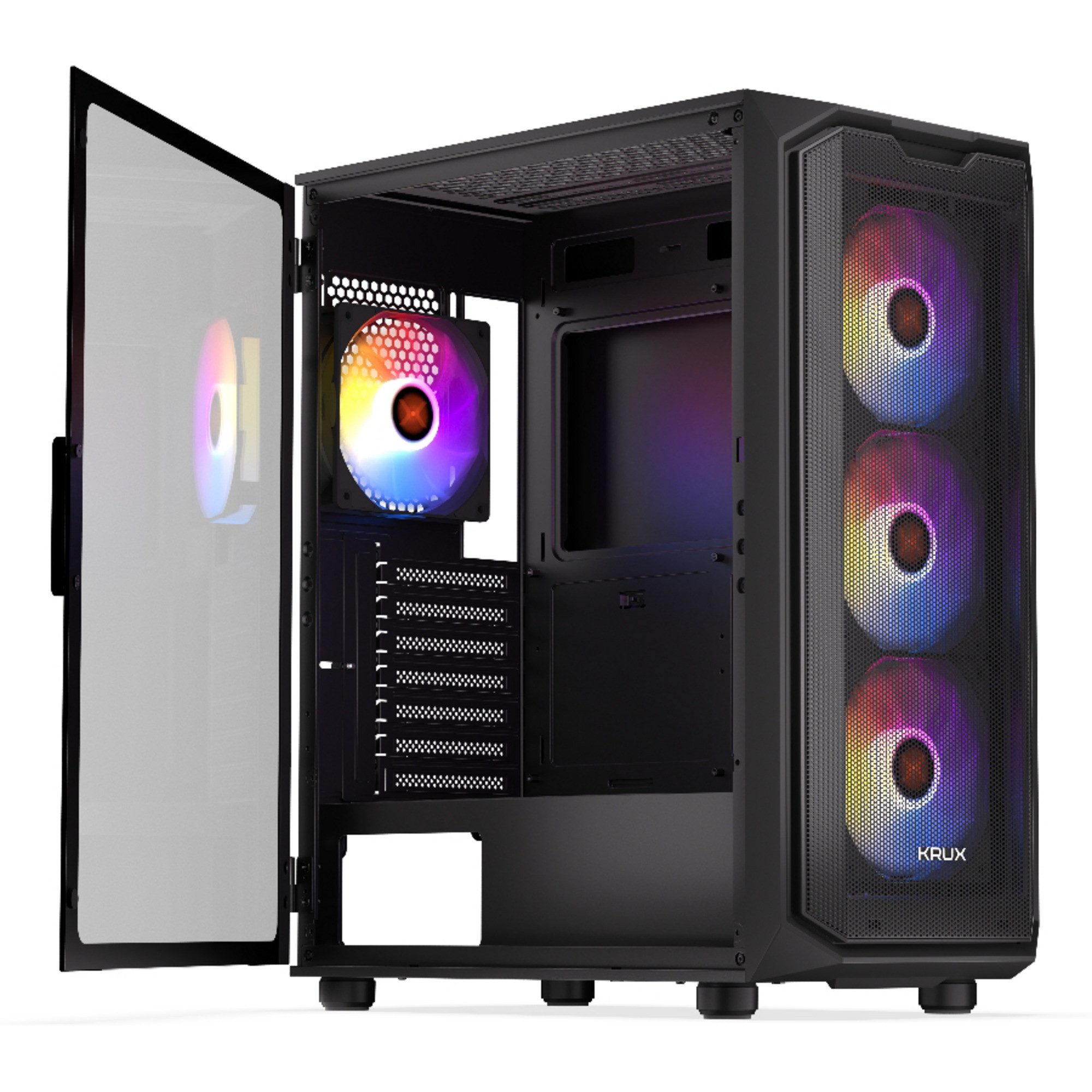 Krux PC-Gehäuse Krux Krux Orona, Tower-Gehäuse, (Tempered Glass)