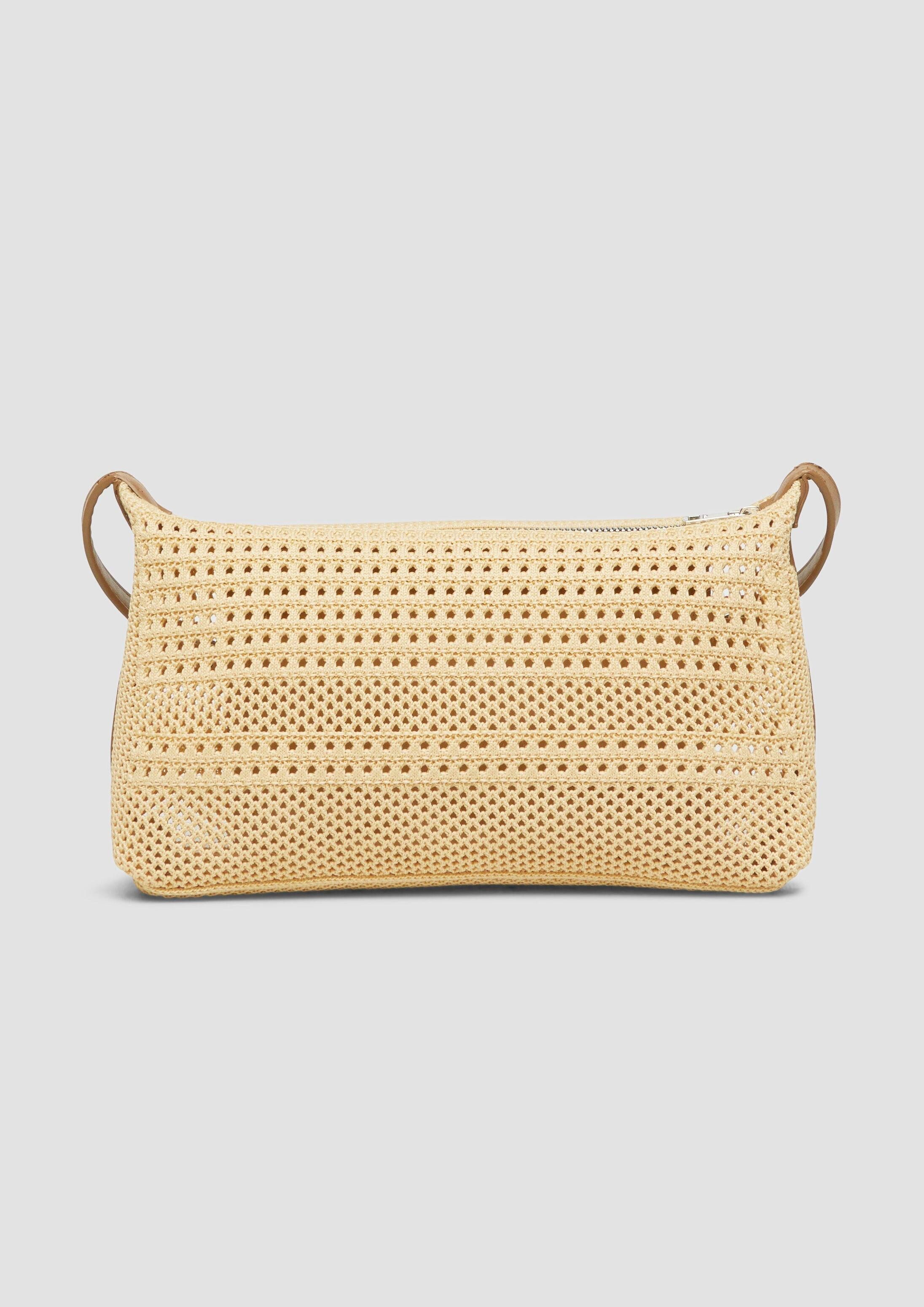 s.Oliver Umhängetasche Tasche, Shoulder-Bag aus Ajourstrick mit verstellbarem Schultergurt