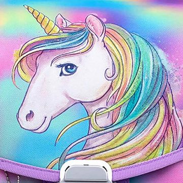 Belmil Schulranzen Belmil Schulranzen Set Classy Rainbow Color Unicorn 14-teilig