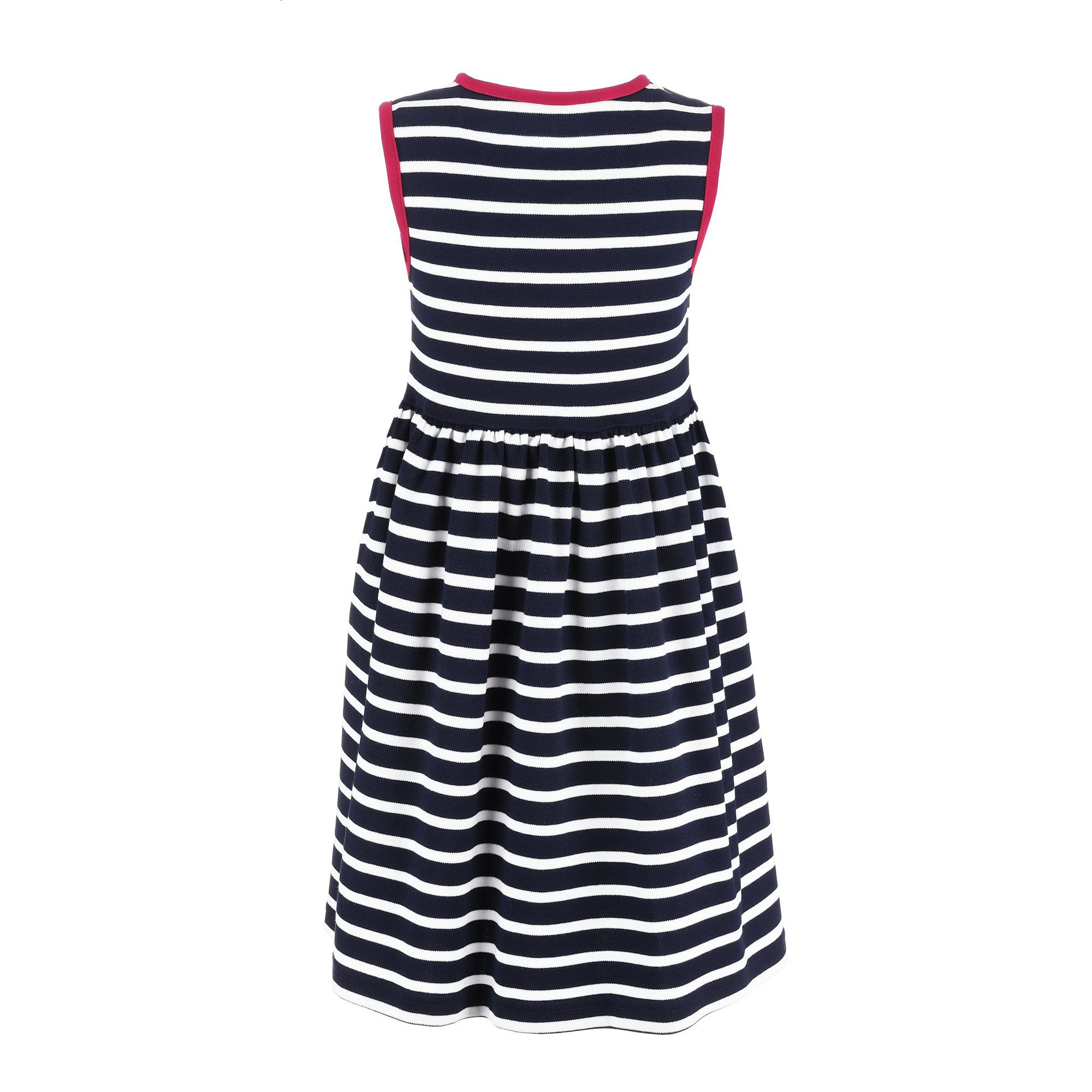 modAS Strandkleid (1-tlg) Bretonisches Mädchenkleid Maritim blau Gestreiftes Kleid weiß (05) / Mädchen - für
