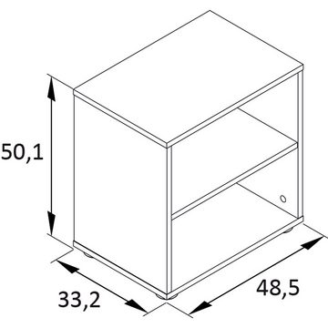 Lomadox Garderoben-Set KELLA-80, (Spar-Set, 2-St), Hakenpaneel inkl. Würfel in waldgrün, B/H/T: ca. 50/180/33,2 cm