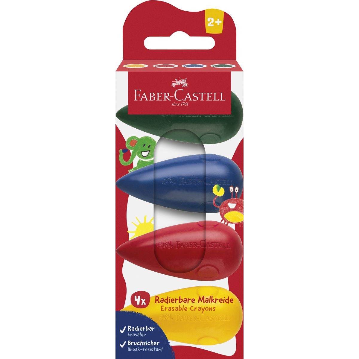 Faber-Castell Malkreide FABER-CASTELL Malkreide Birne 4 Stück