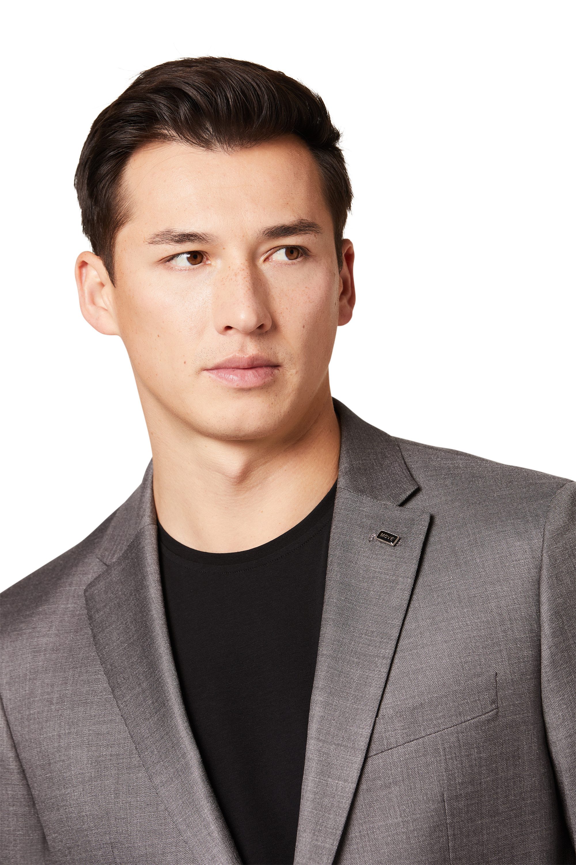 Digel Anzugsakko Allan (1-tlg., Mischgewebe) Touching Buttons, Abnehmbarer Revers-Pin