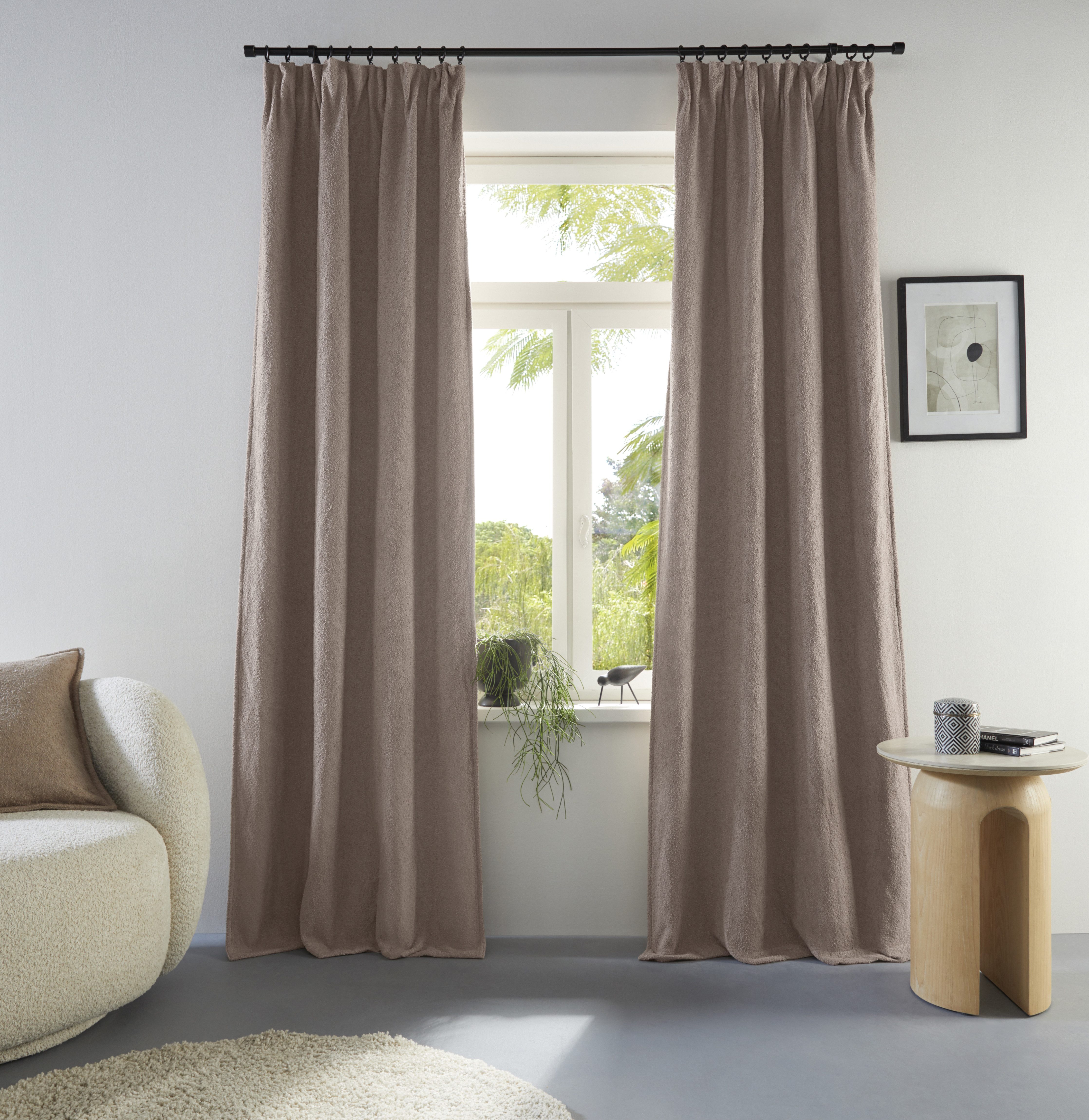 homsy by Ana Johnson Verdunkelungsvorhang Bouclea (2 St), Multifunktionsban günstig online kaufen